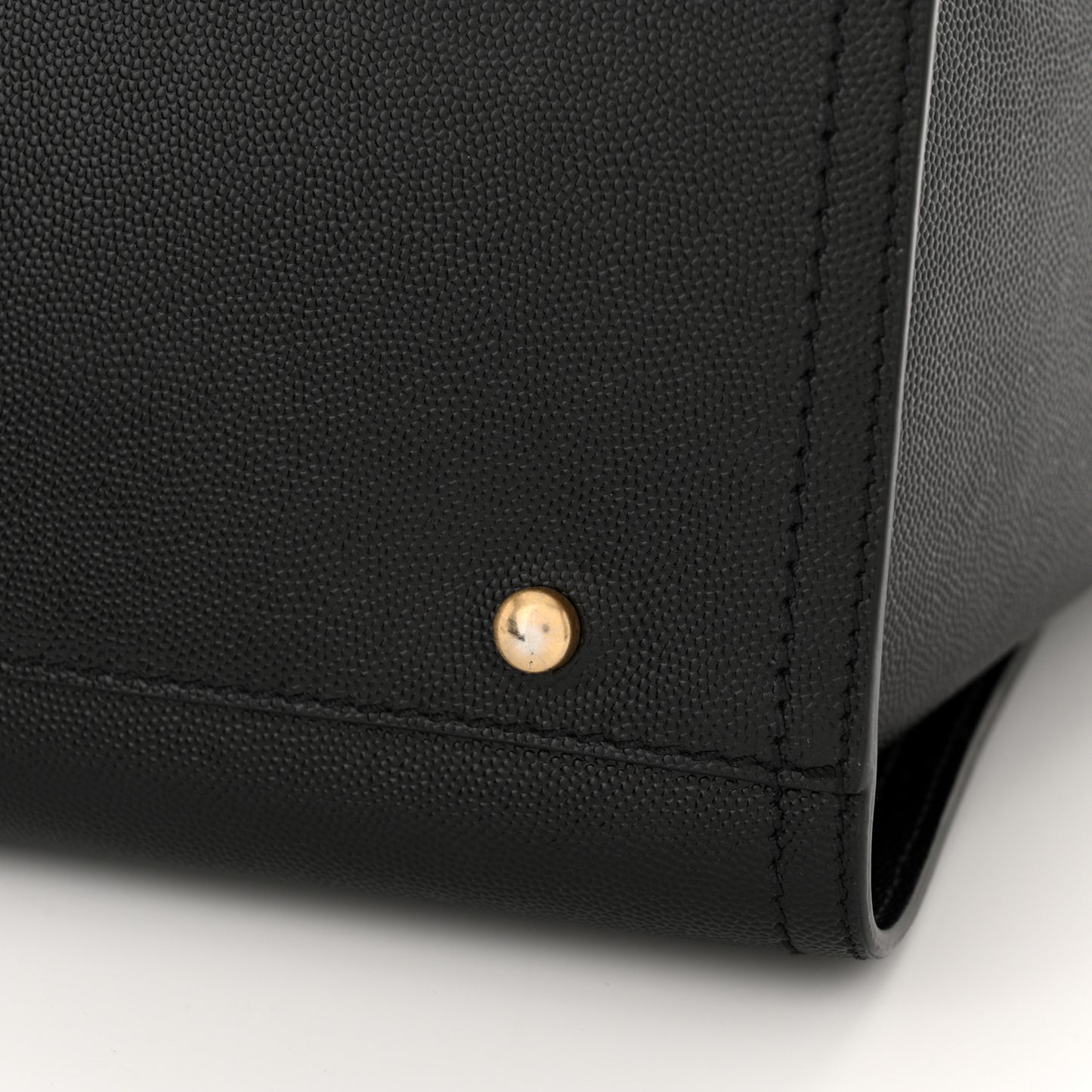 Caviar Small Studded Deauville Tote Black