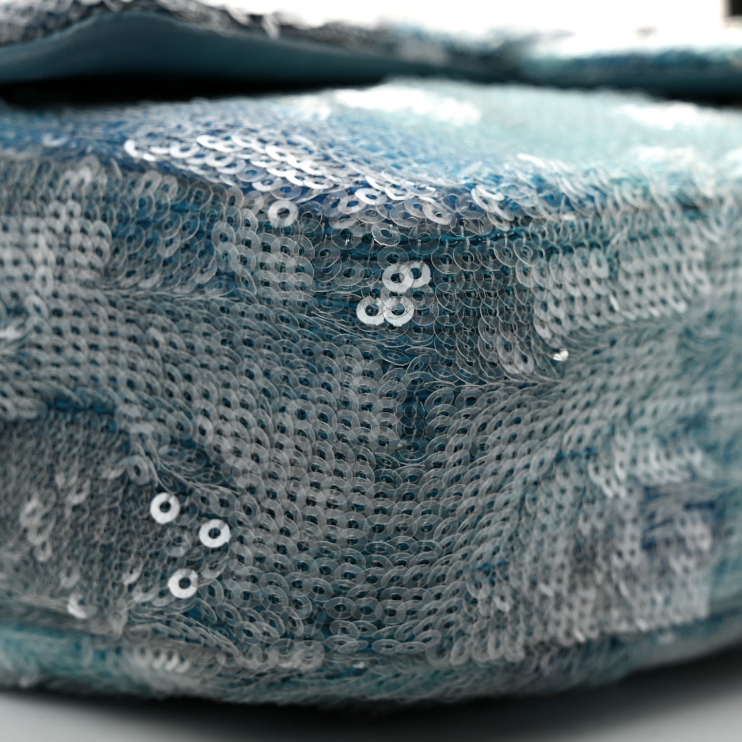 Sequin Mini Waterfall Flap Light Blue