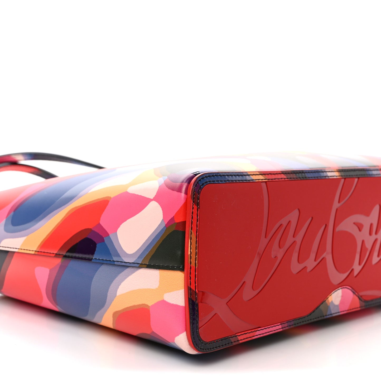 Patent Calfskin Paris Illusion Cabata Tote Multicolor