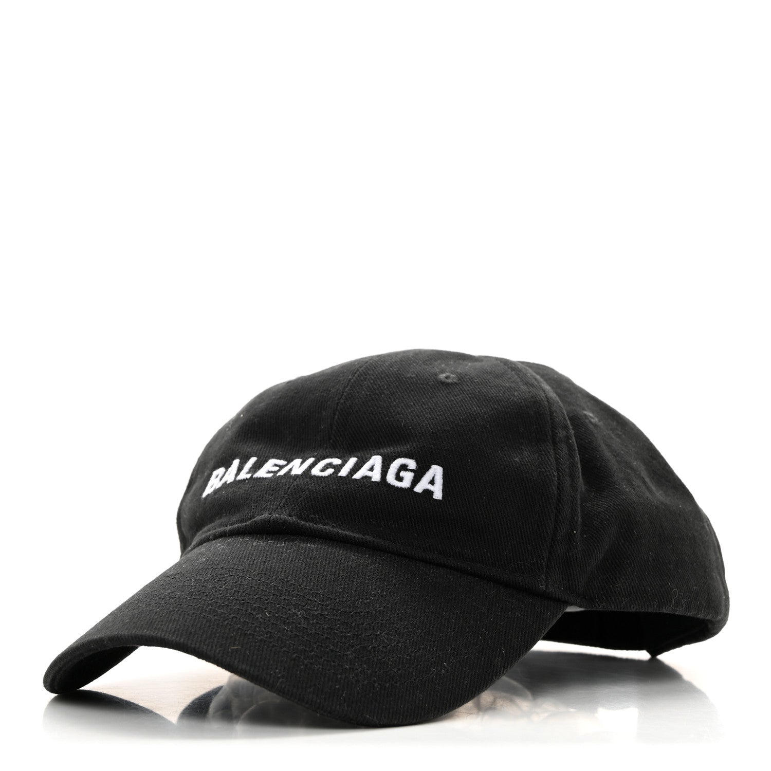 Balenciaga Cotton Drill Logo New Baseball Hat L Black 1 of 9