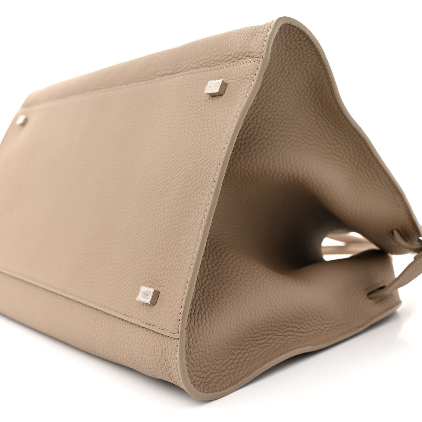 Matte Grained Calfskin Soft Margaux 15 Dark Taupe