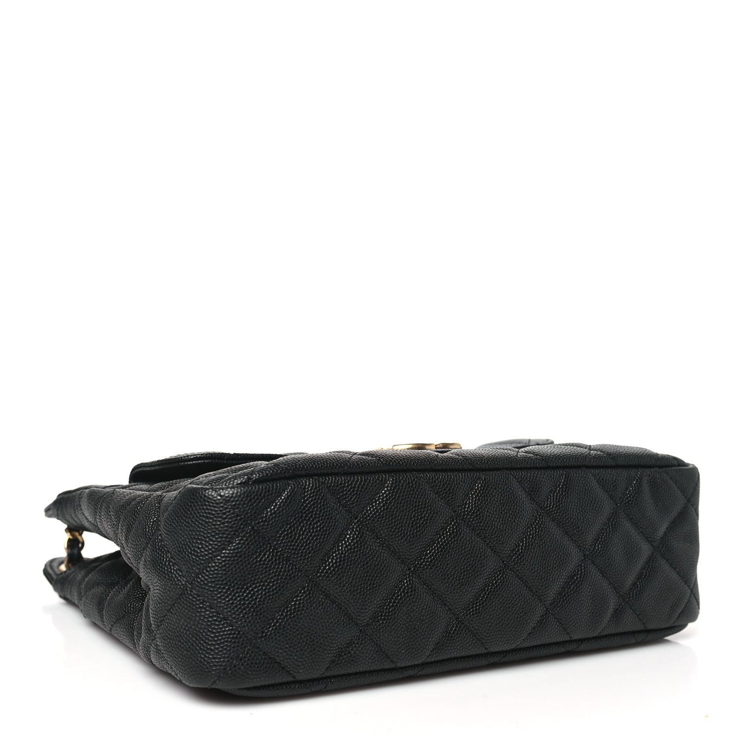 Chanel Caviar Quilted Wavy CC Hobo Black 4 of 10