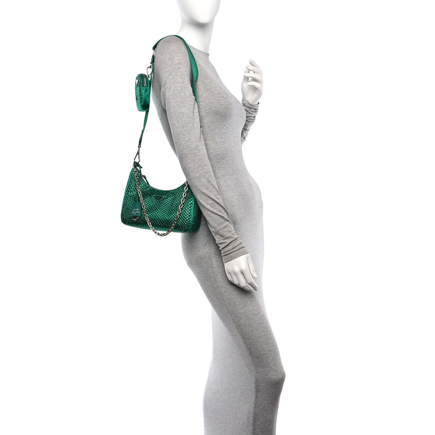 Satin Crystal Re-Edition 2005 Shoulder Bag Mango