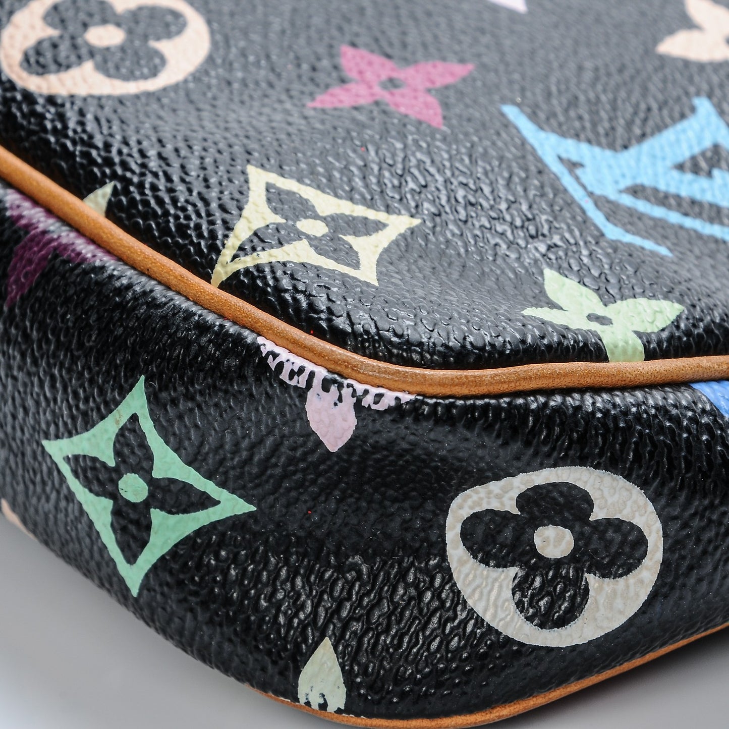 Monogram Multicolor Pochette Accessories Black