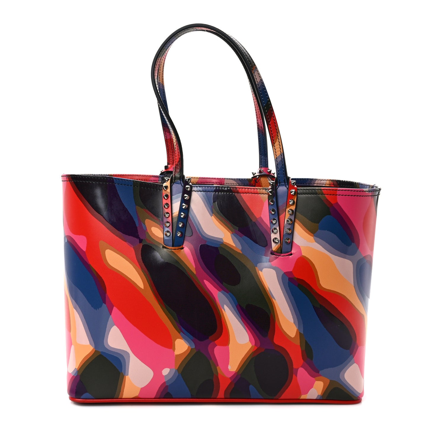 Patent Calfskin Paris Illusion Cabata Tote Multicolor
