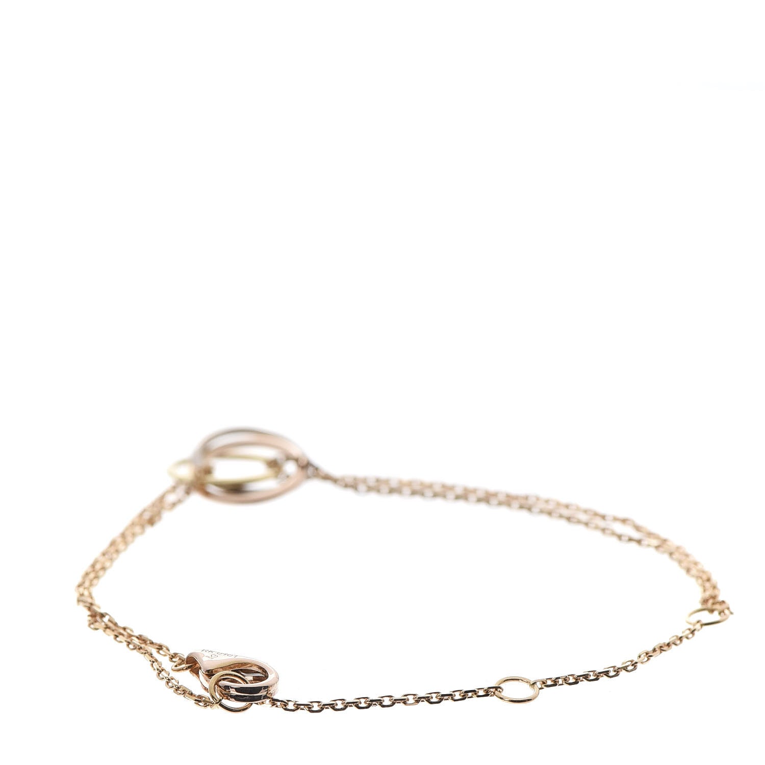 Cartier 18K Pink Yellow White Gold Trinity Bracelet 3 of 5