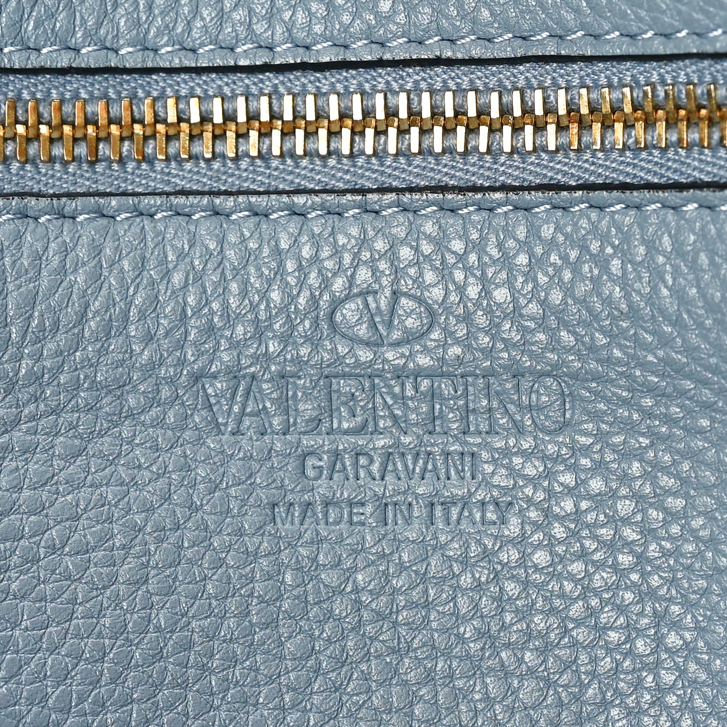 Pebbled Calfskin Medium Rockstud Tote Grey