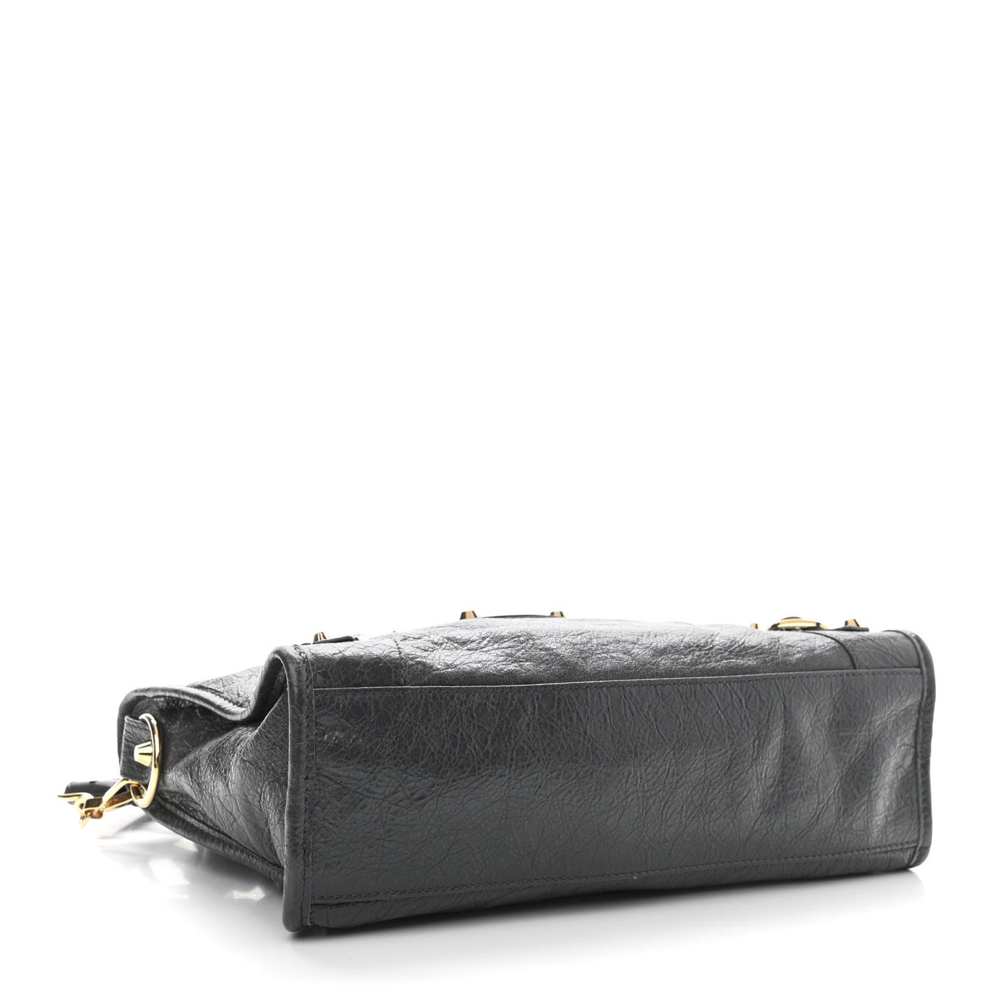 Agneau Classic Gold Hardware S City Gris Fossile