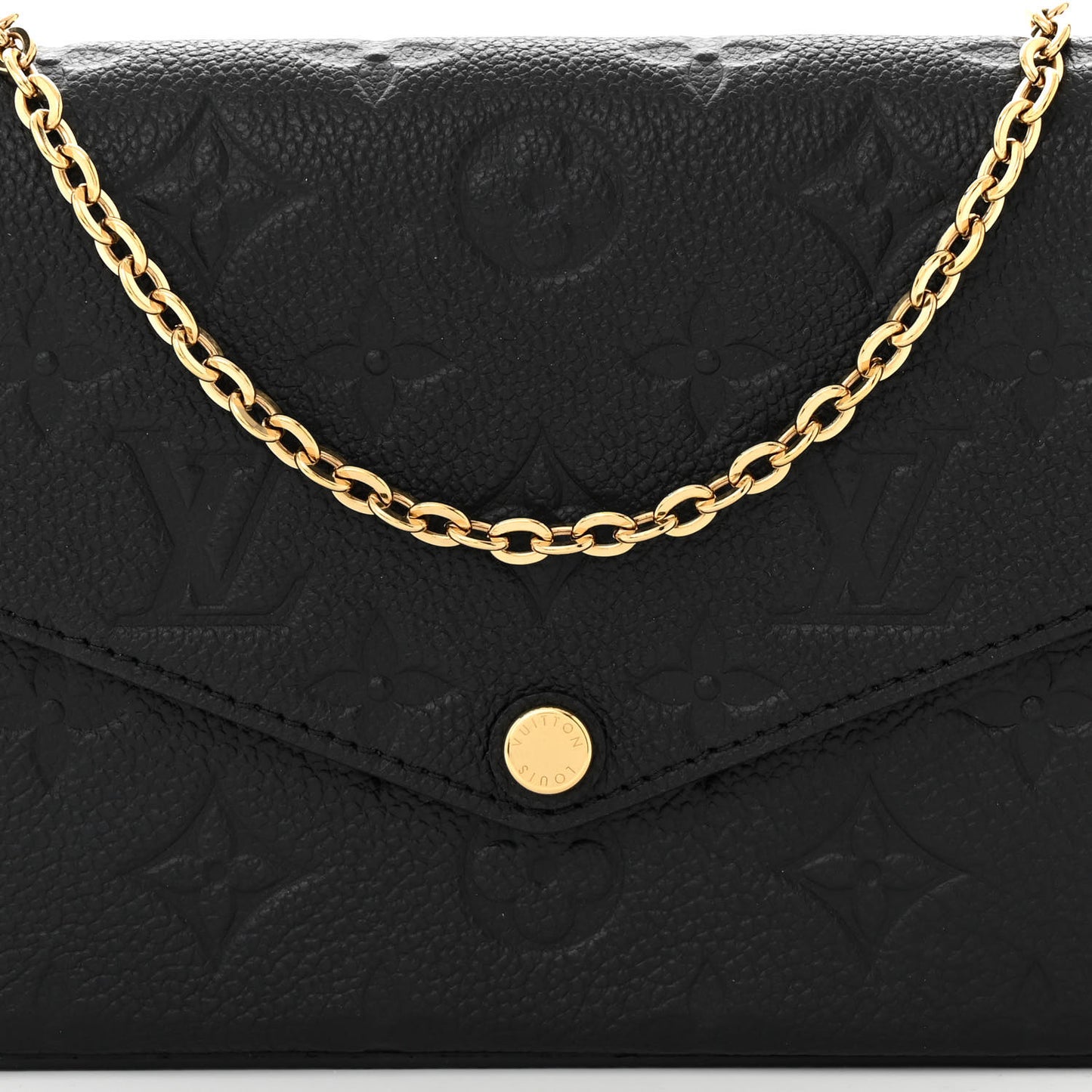 Empreinte Pochette Felicie Chain Wallet Black