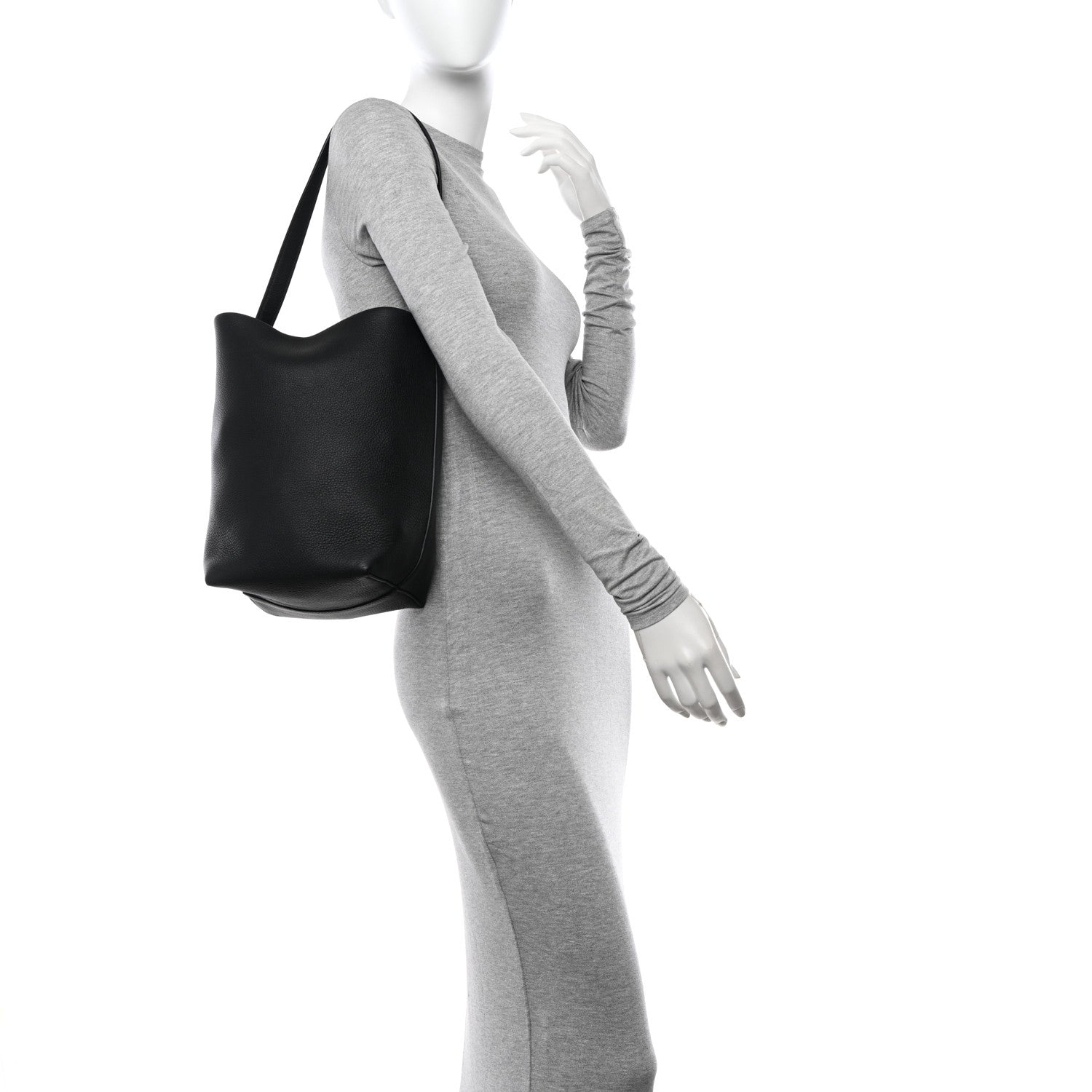 The Row Grained Calfskin Medium N/S Park Tote Black 2 of 10