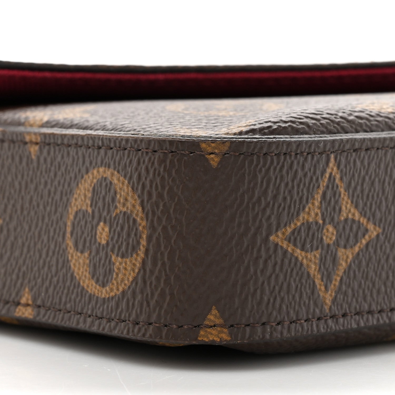 Louis Vuitton Monogram Pochette Felicie Chain Wallet Fuchsia 12 of 14