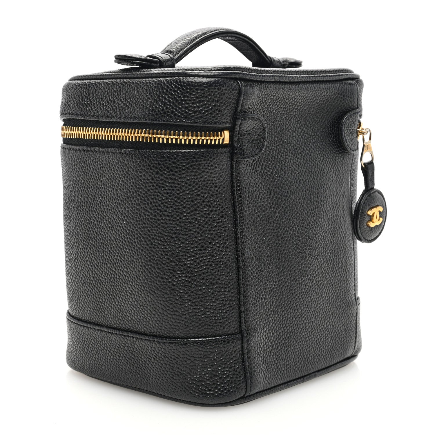 Chanel Caviar Cosmetic Vanity Bag Black 3 of 7