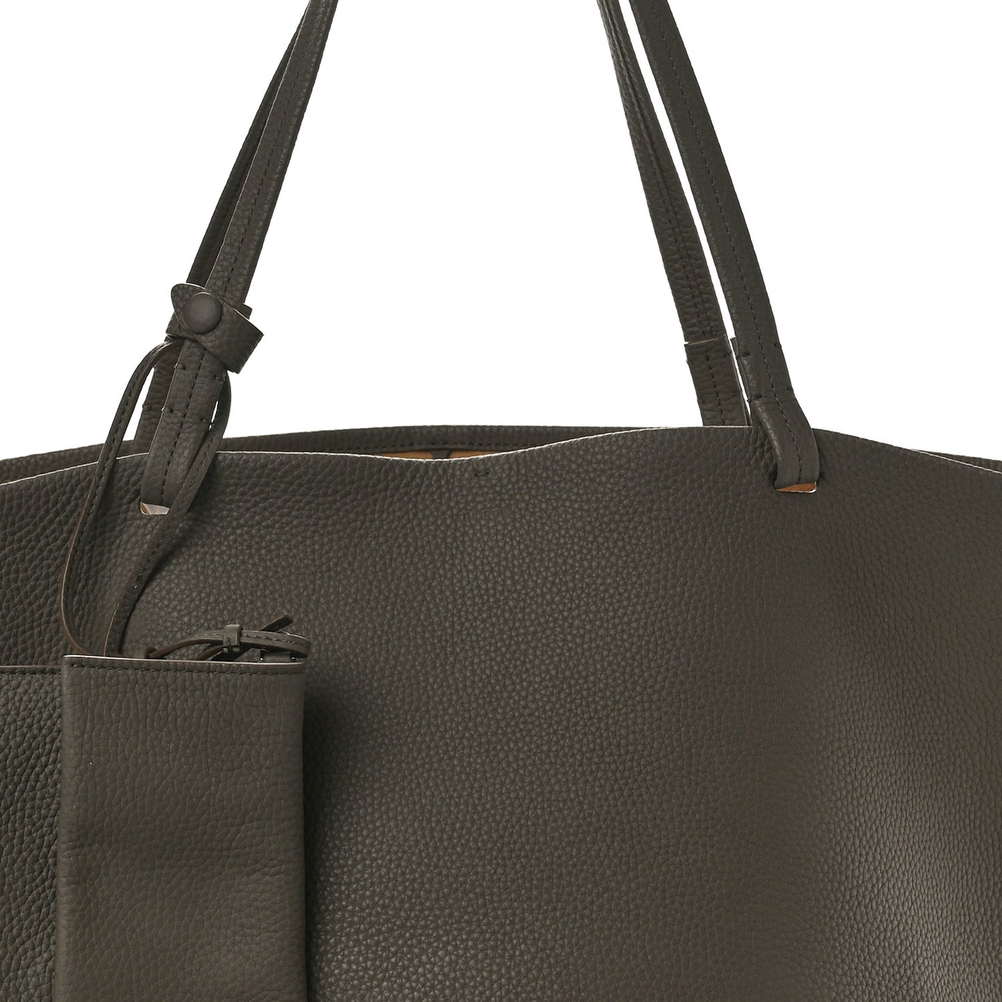 Grained Calfskin Park Tote Three Elephant