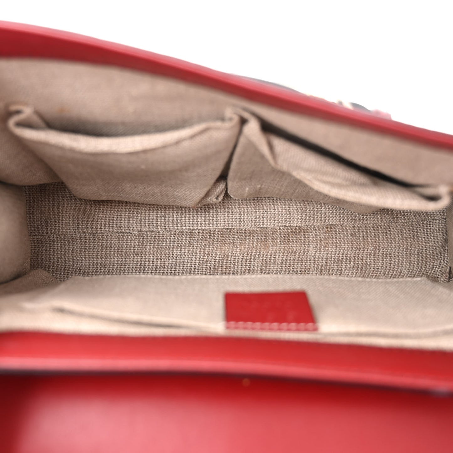 Microguccissima Medium Emily Chain Shoulder Bag Red