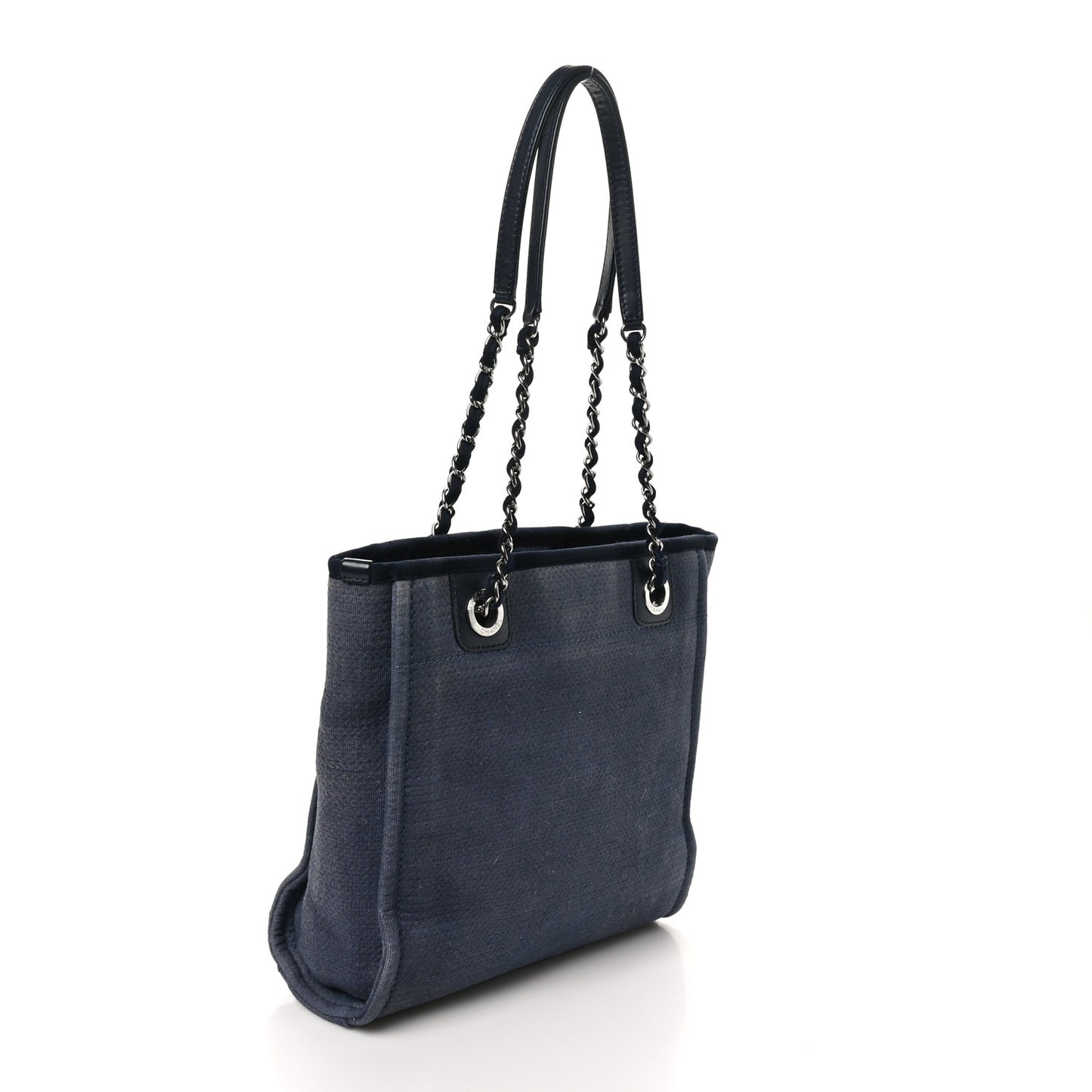 Canvas Mini Deauville Tote Blue
