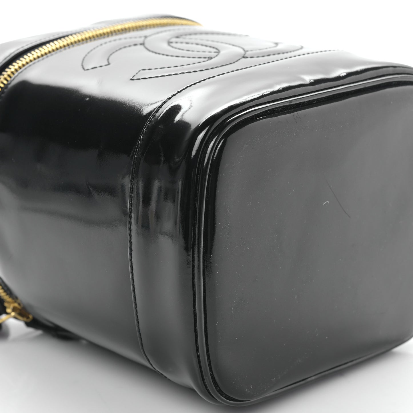 Patent Timeless Vanity Cosmetic Case Black