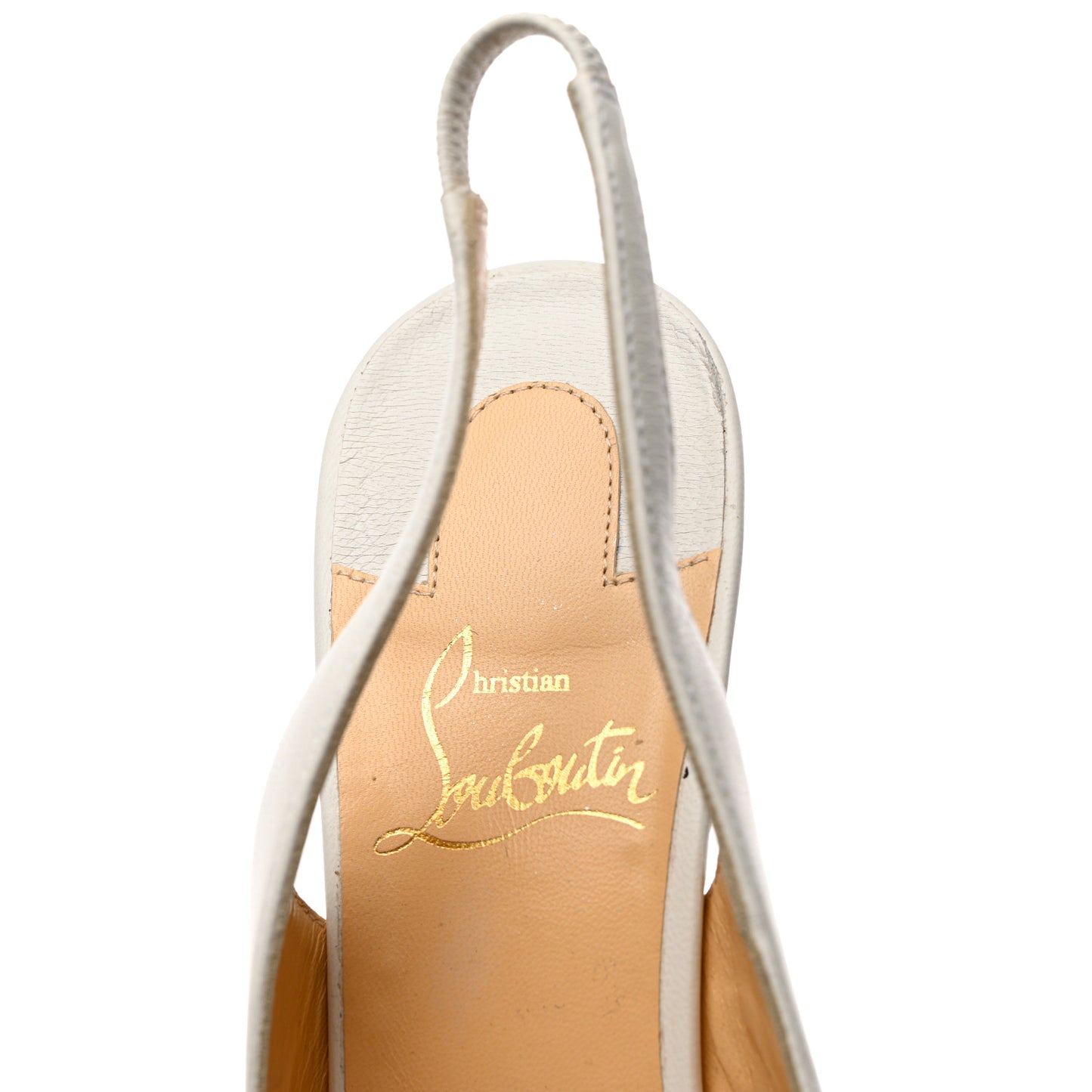 Calfskin Kate Slingback 85 Pumps 36.5 White
