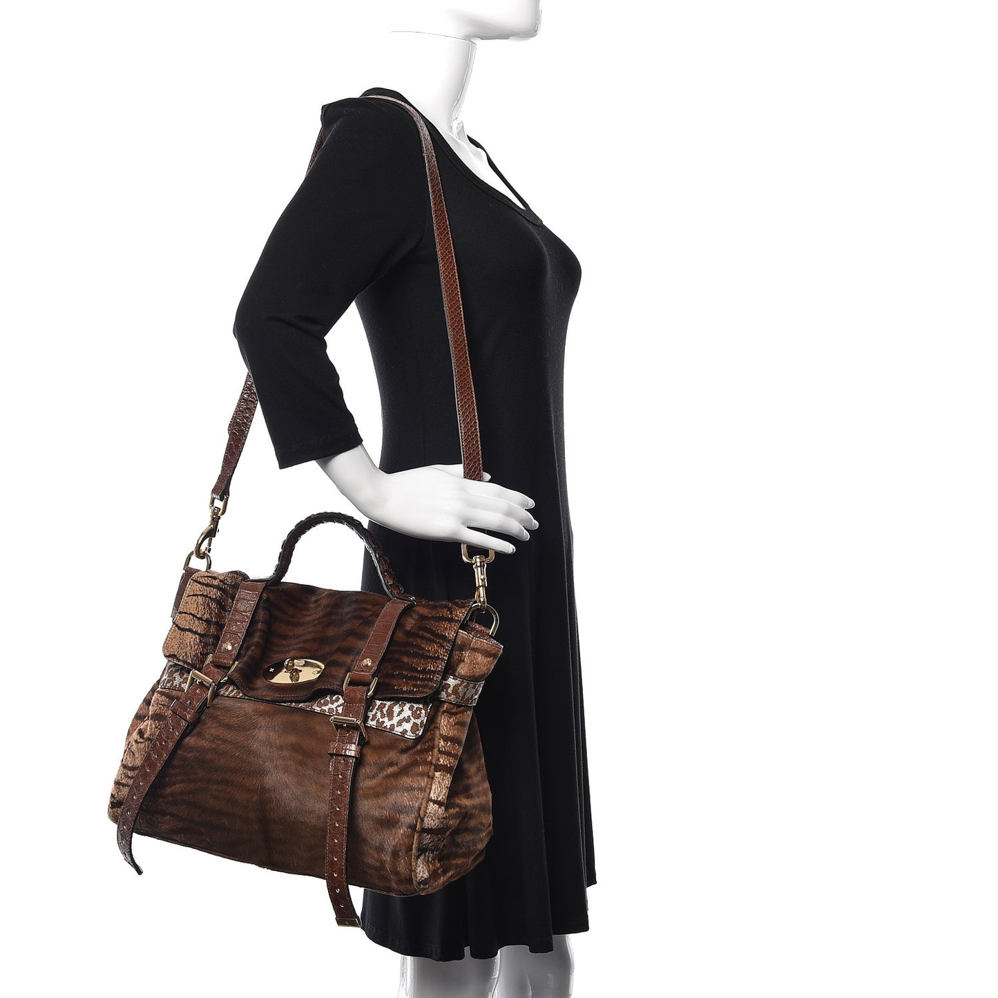 Pony Hair Oversized Alexa Brown