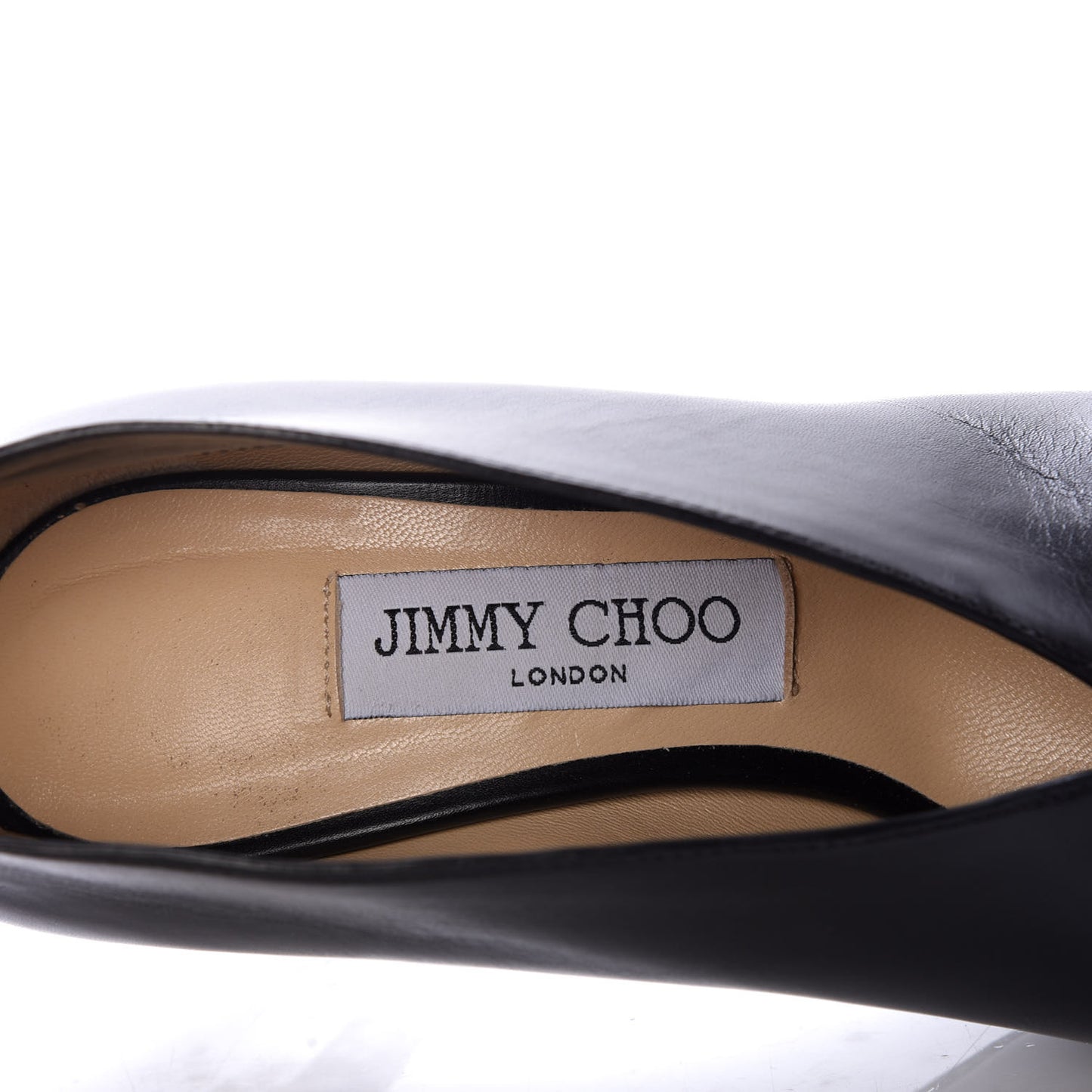 Shiny Calfskin Lark 100 Pumps 36 Black