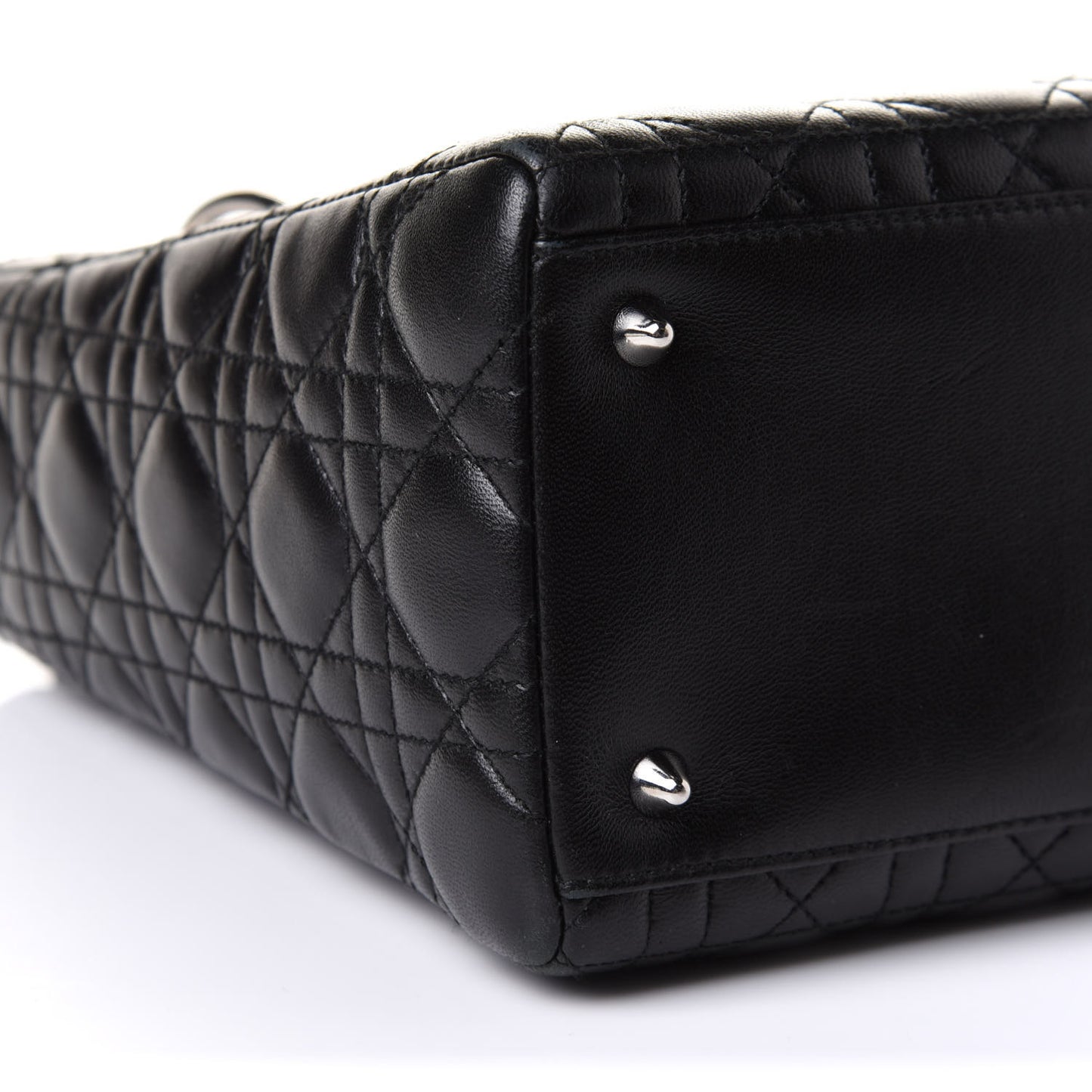 Lambskin Cannage Medium Lady Dior Black