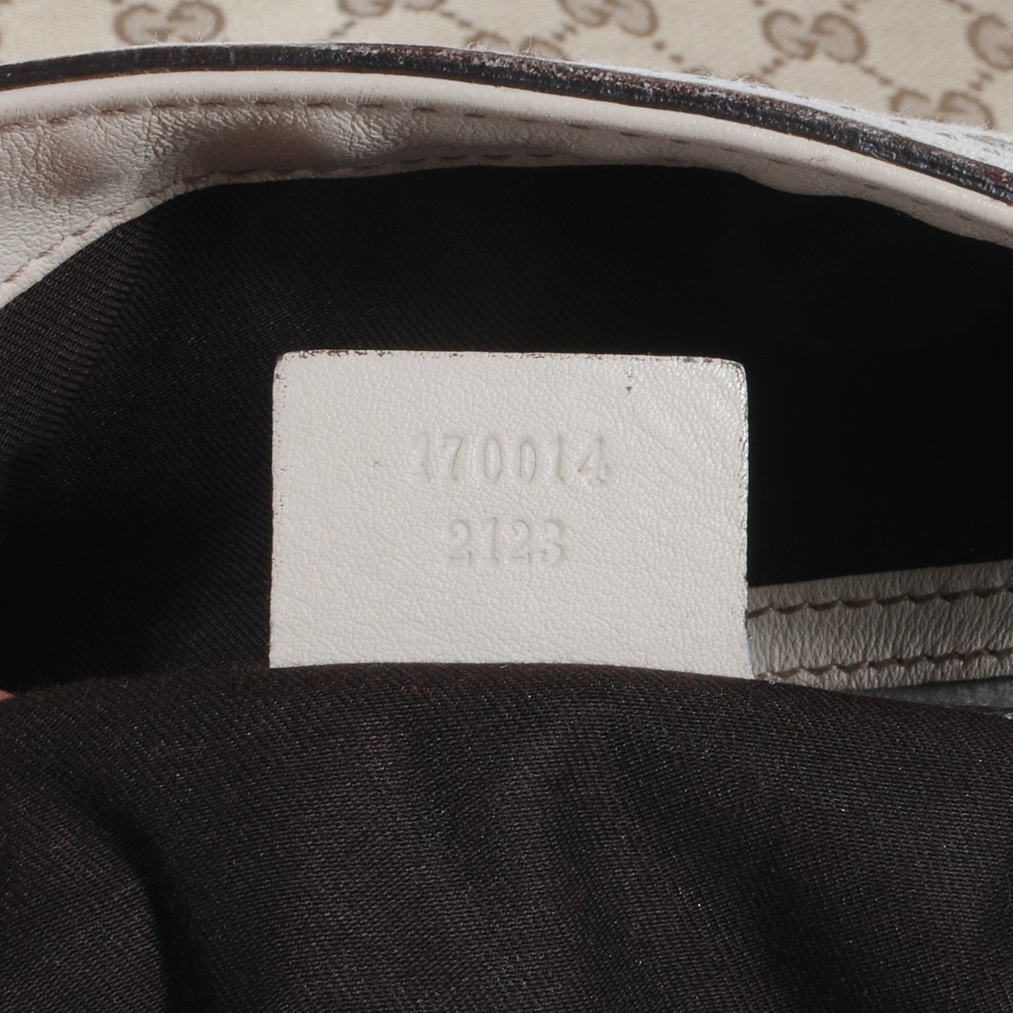 Monogram Wave Hobo Off White