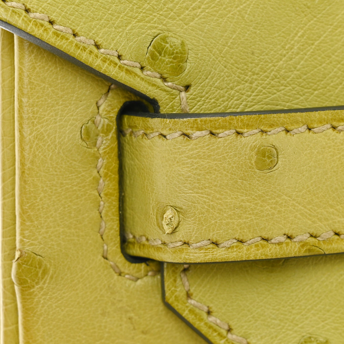 Ostrich Birkin 30 Vert Anis