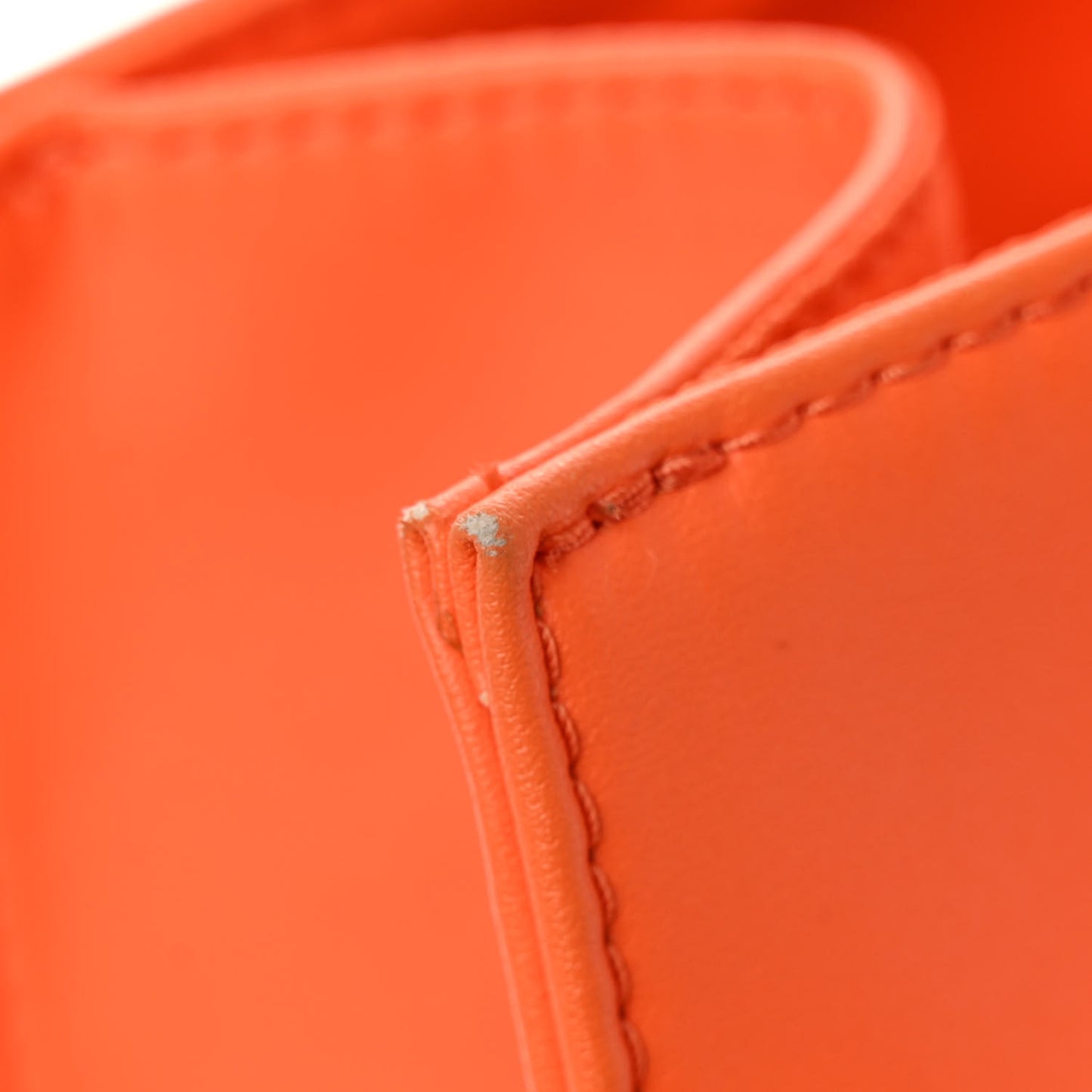 Vegan Leather Medium Shopping Bag Orange