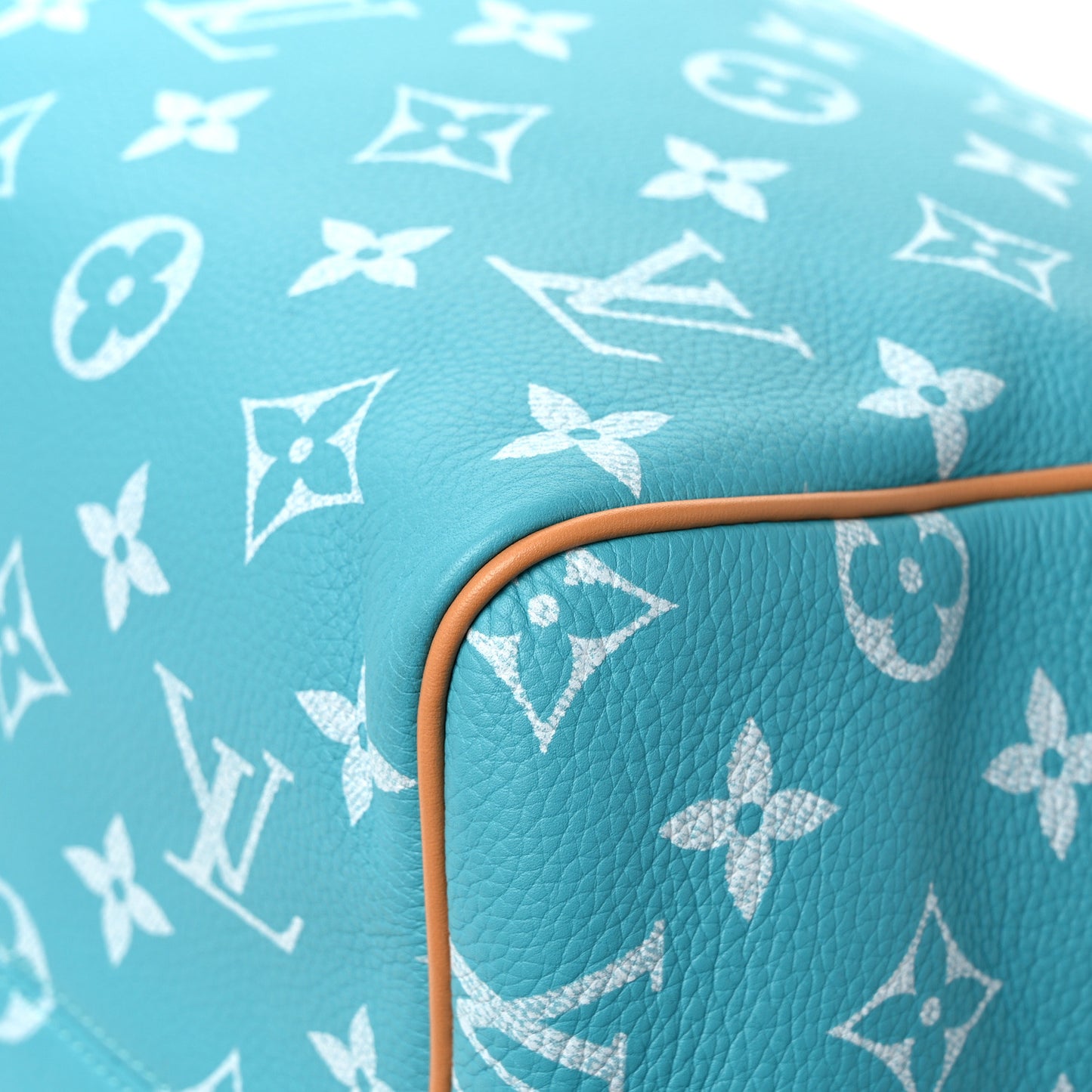 Calfskin Monogram Speedy P9 Bandouliere 40 Turquoise