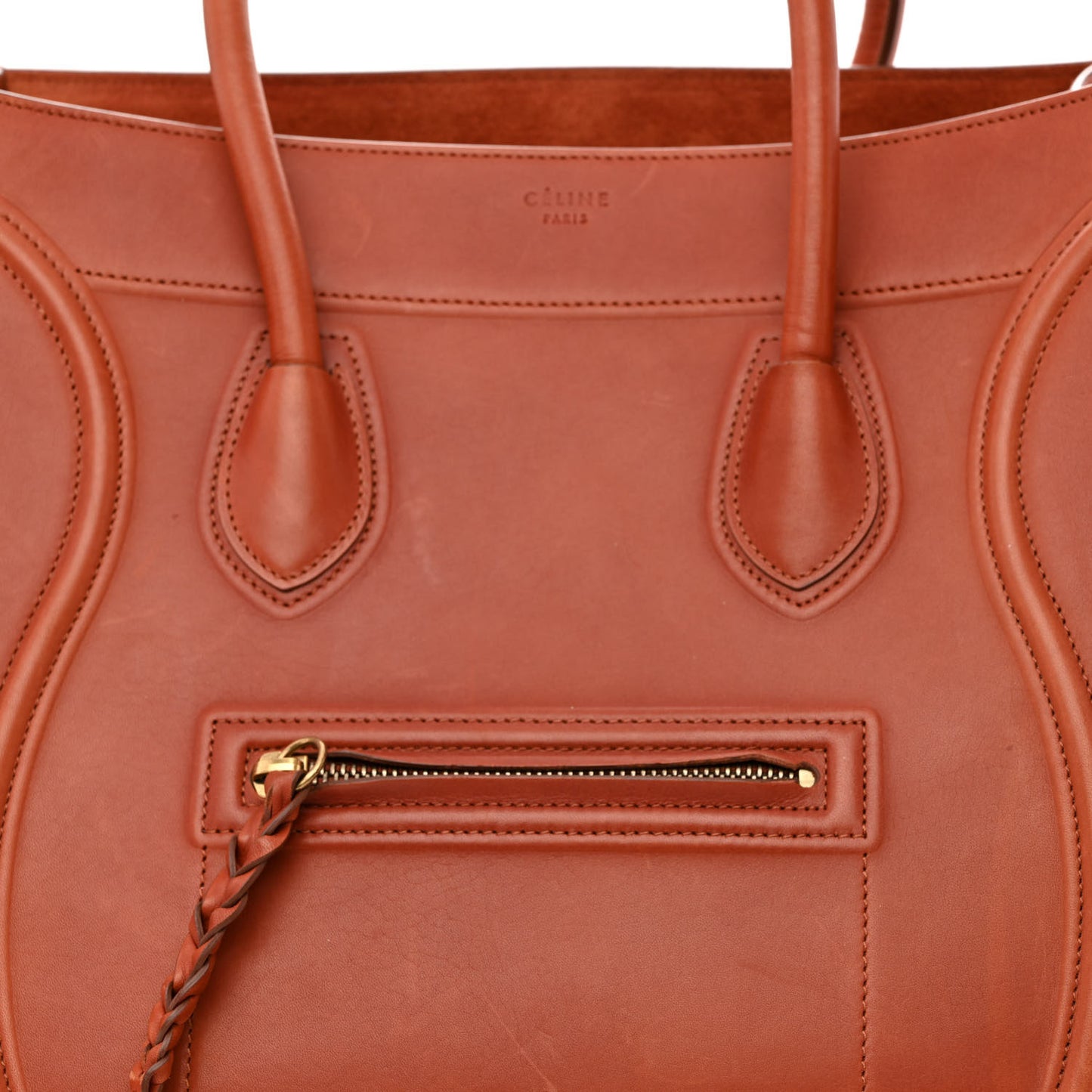 Natural Calfskin Medium Phantom Luggage Brick