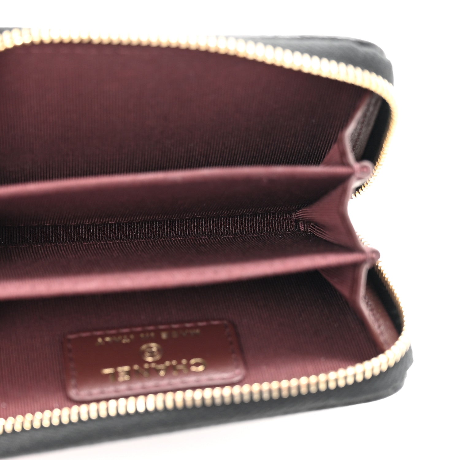 Chanel Caviar Quilted Zip Coin Purse Black 5 of 8