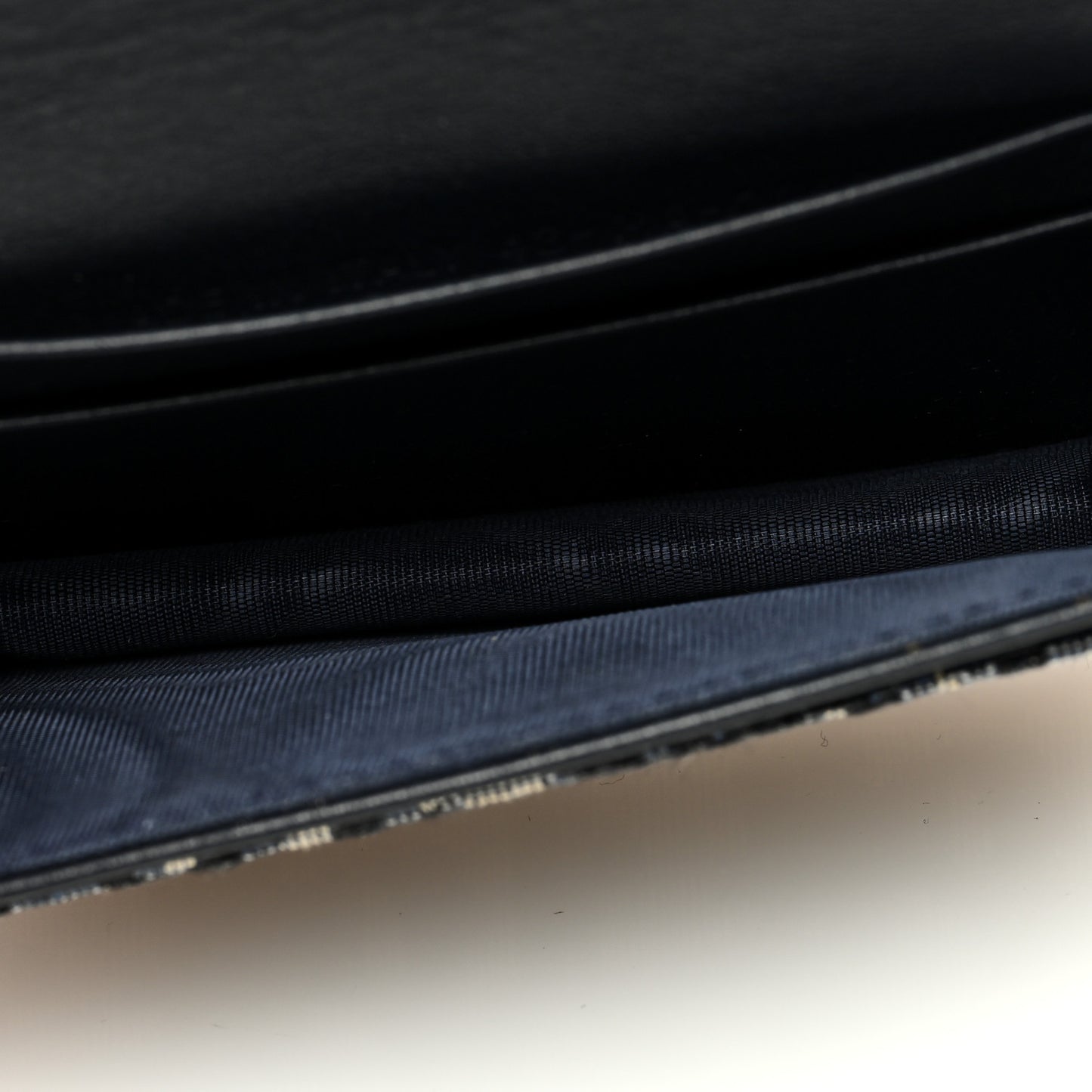 Oblique Saddle Card Holder Blue