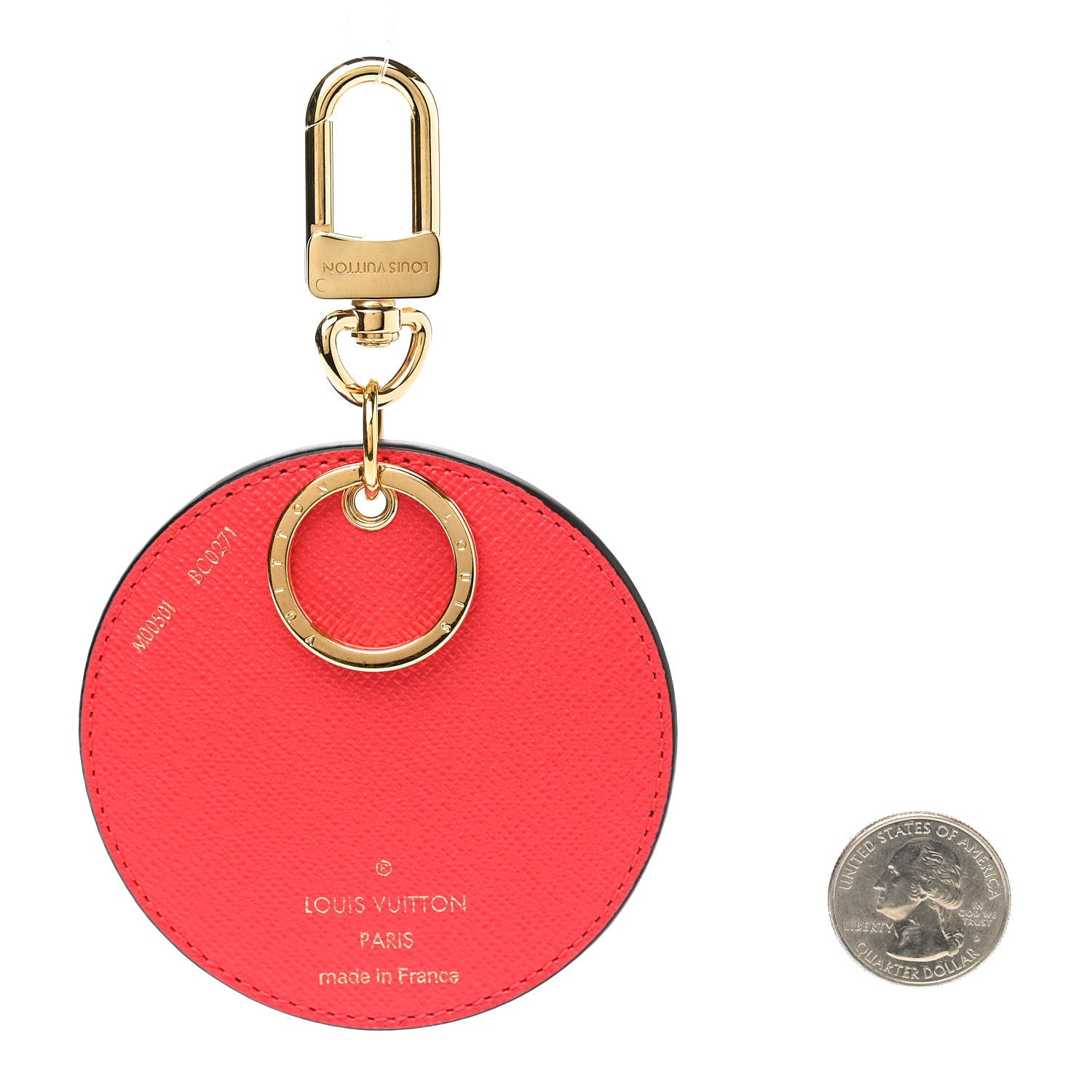 Louis Vuitton Monogram 2021 Christmas Animation London Bag Charm Key Ring Red 2 of 5