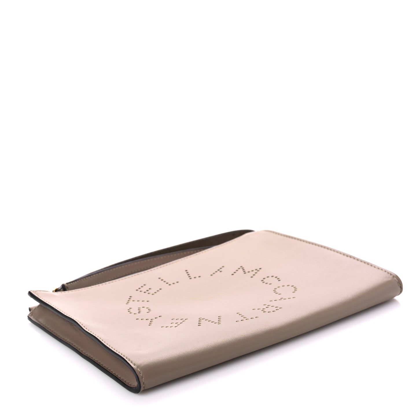 Alter Nappa Perforated Logo Pouch Beige