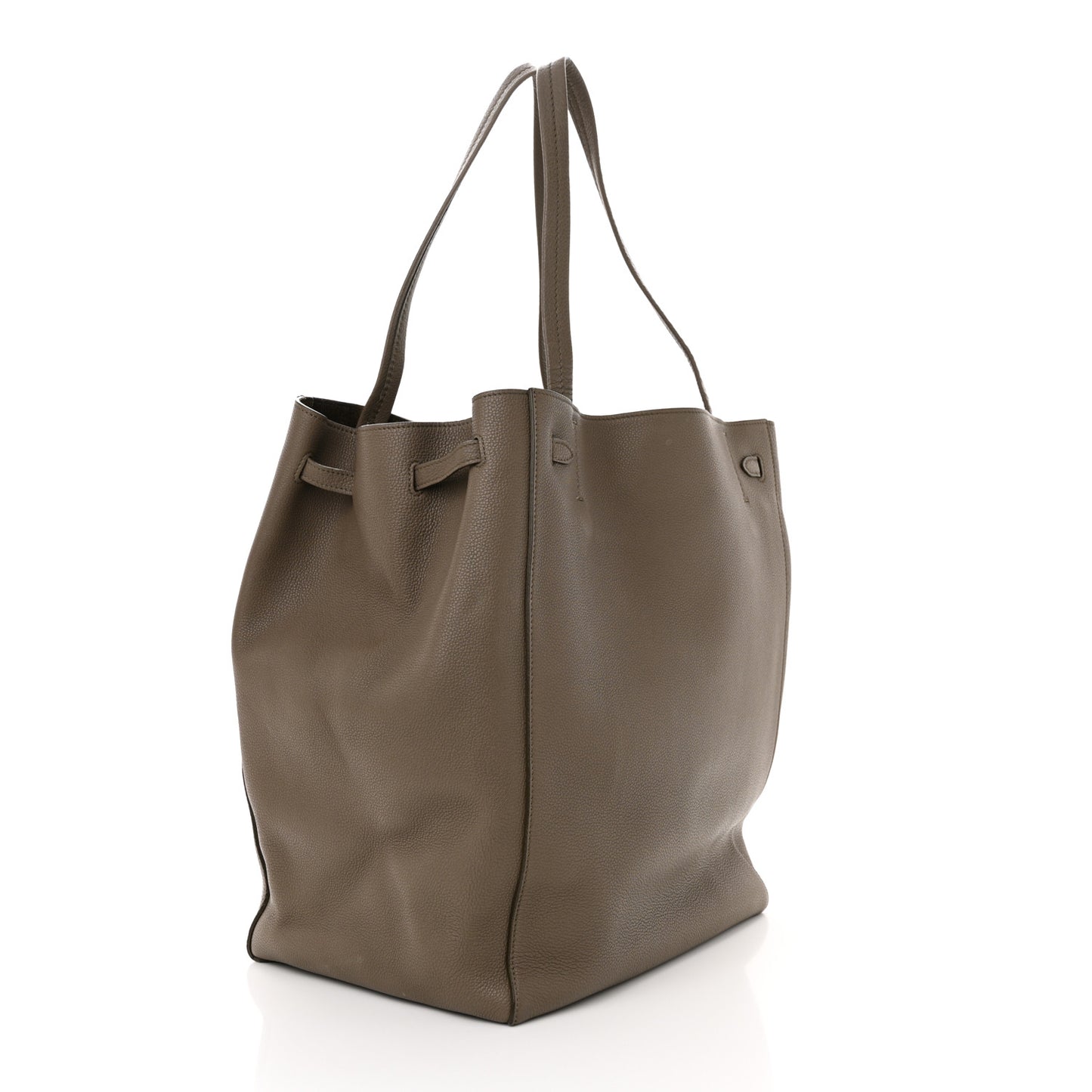 Grained Calfskin Medium Horizontal Cabas Phantom Taupe
