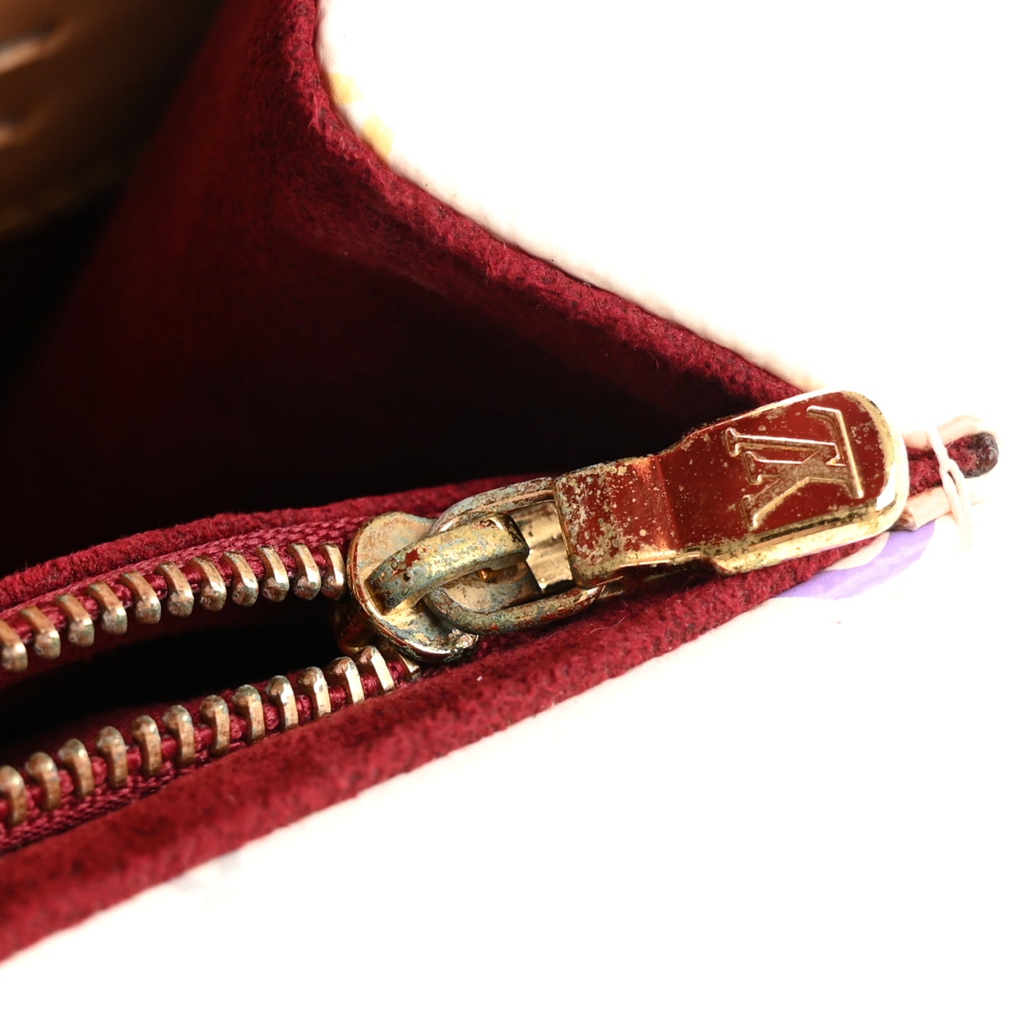 Monogram Multicolor Courtney Clutch White