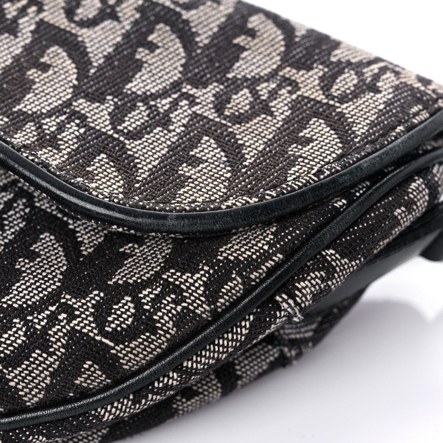 Monogram Saddle Bag Black