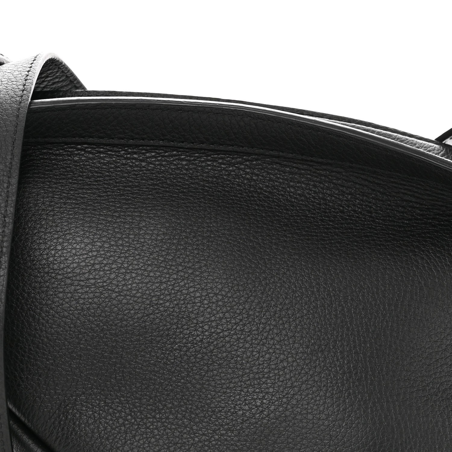 The Row Grained Calfskin Small Slouchy Banana Bag Black 9 of 11