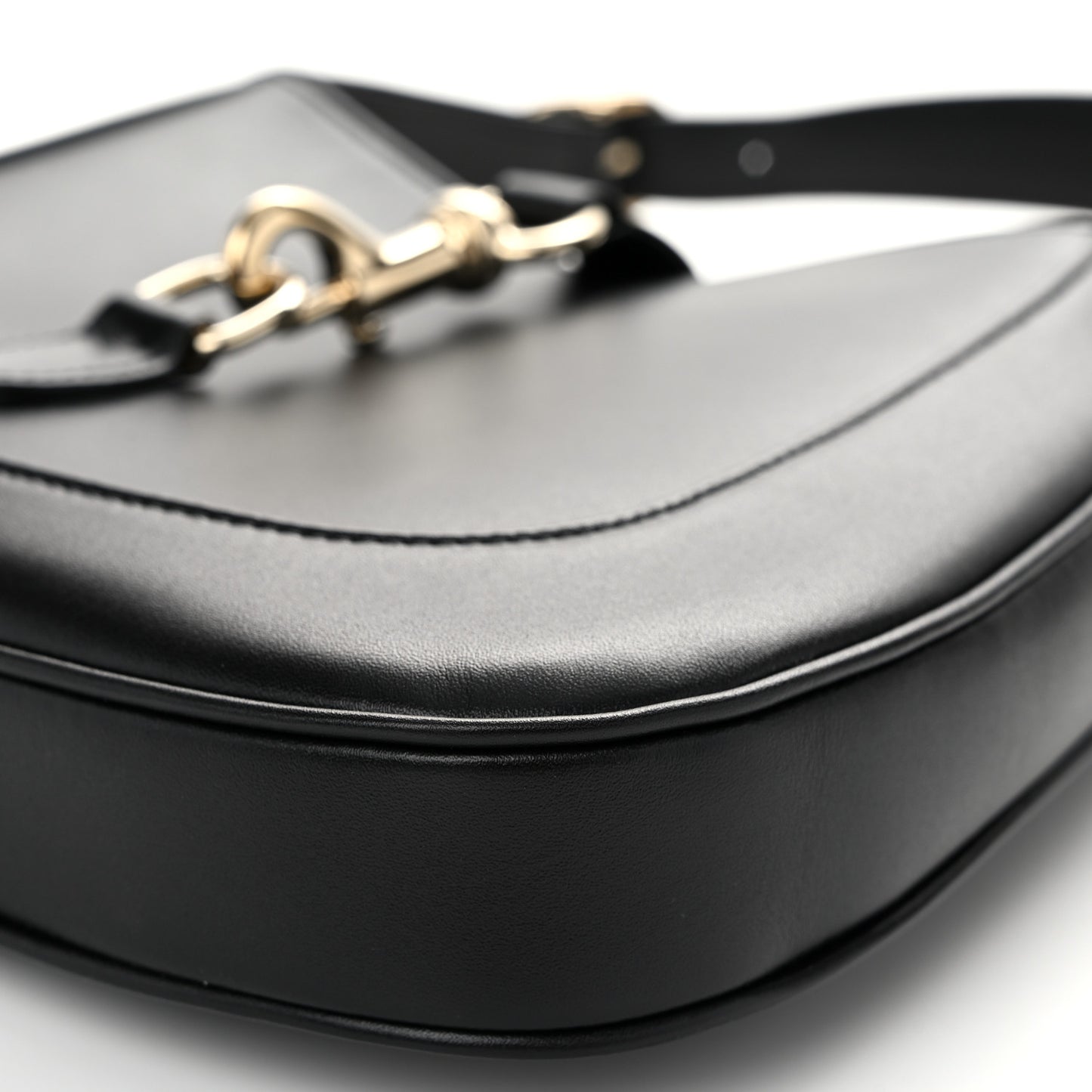 Calfskin Small Jackie Shoulder Bag Black