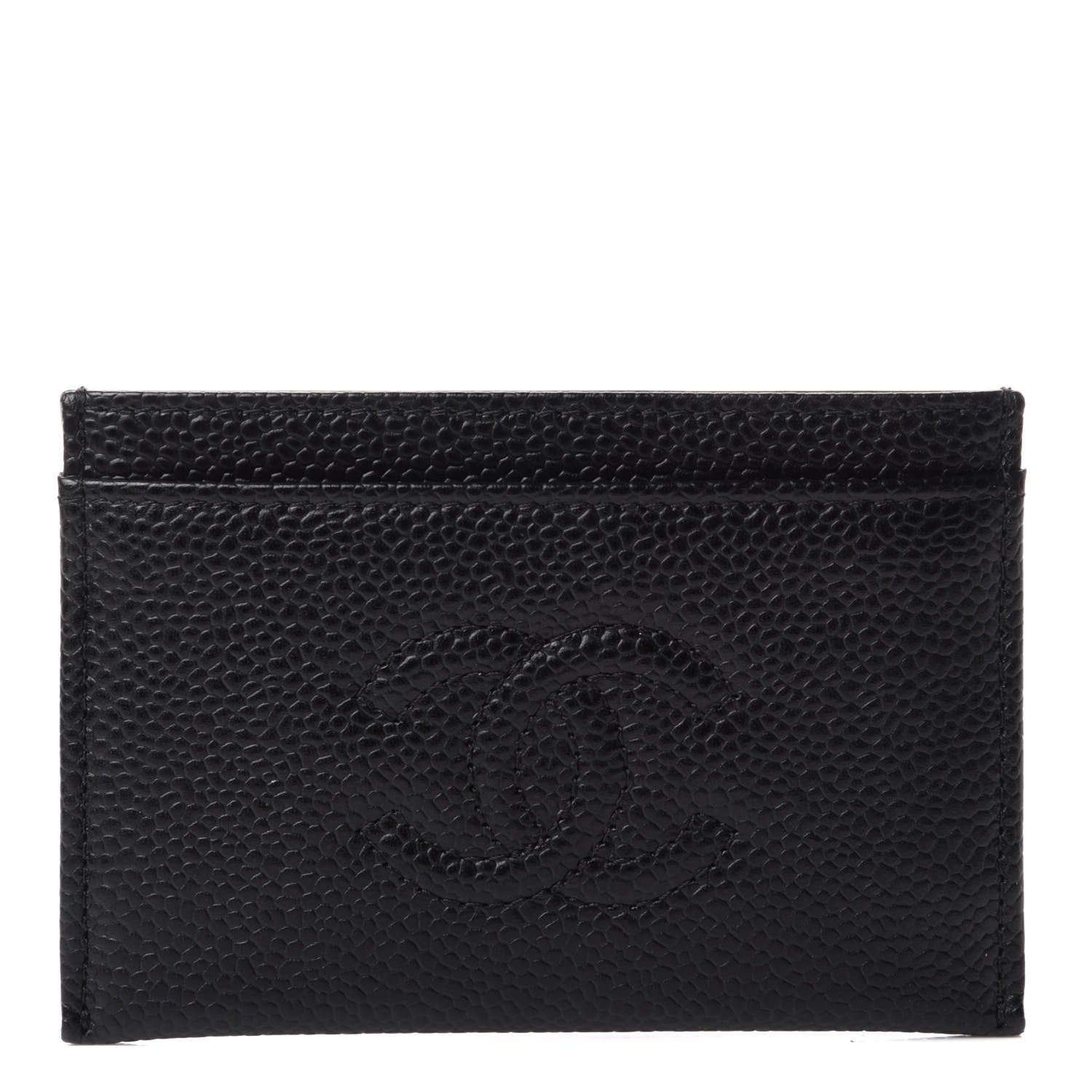Chanel Caviar Timeless CC Card Holder Black 1 of 7