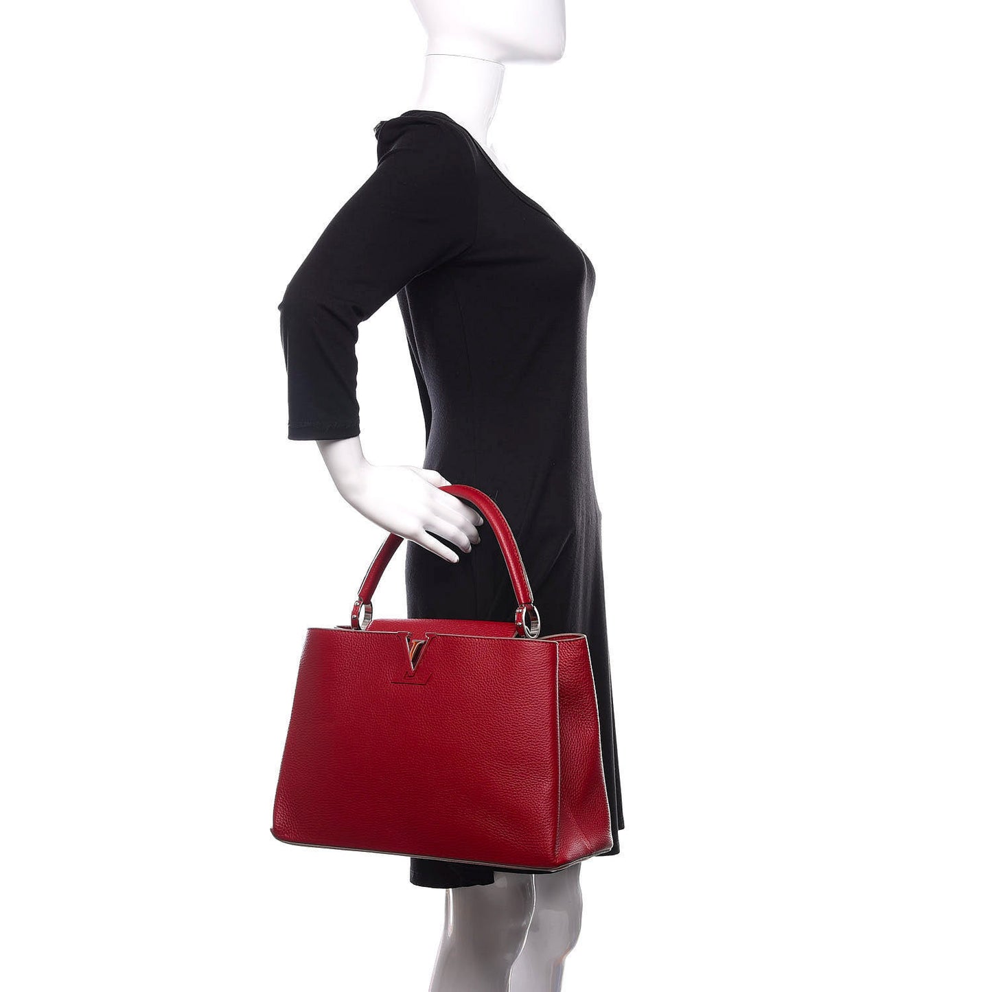 Taurillon Capucines MM Scarlet