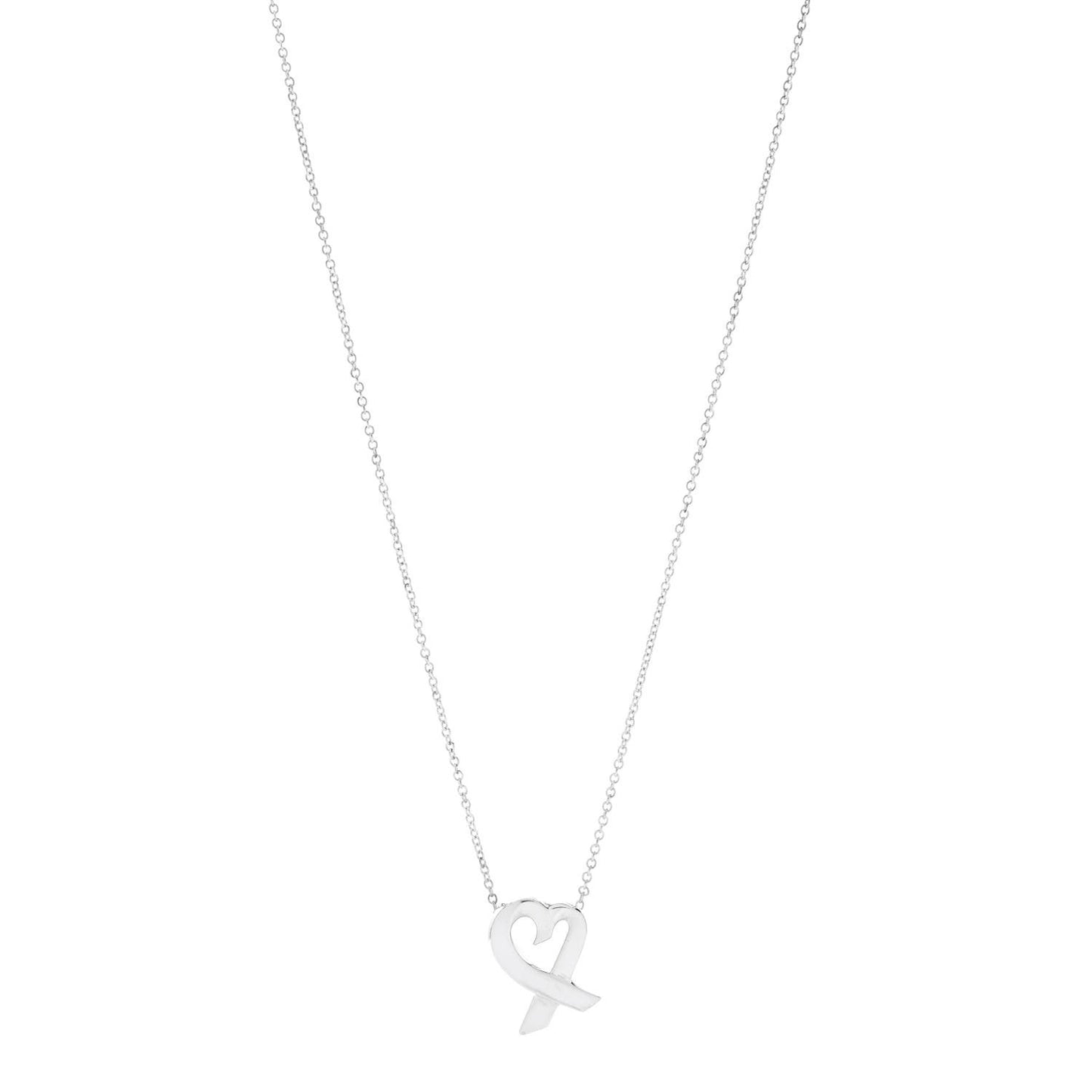 Sterling Silver Paloma Picasso Loving Heart Pendant Necklace