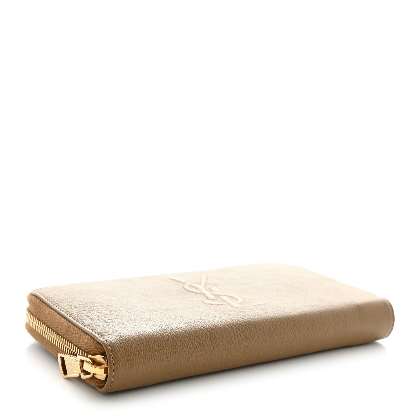 Chevre Belle De Jour Zip Around Wallet Beige