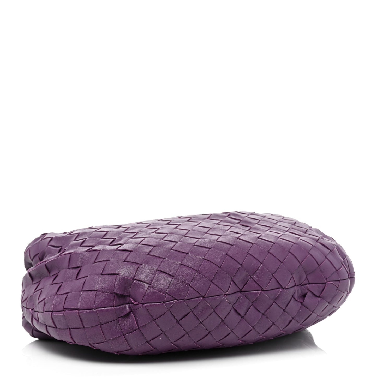 Nappa Intrecciato Teen Jodie Hobo Eggplant