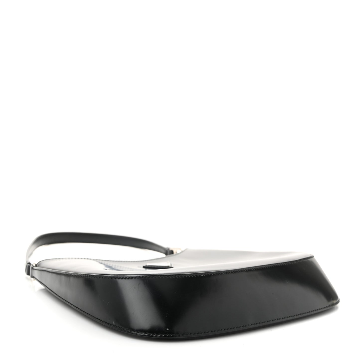 Spazzolato Cleo Shoulder Bag Black