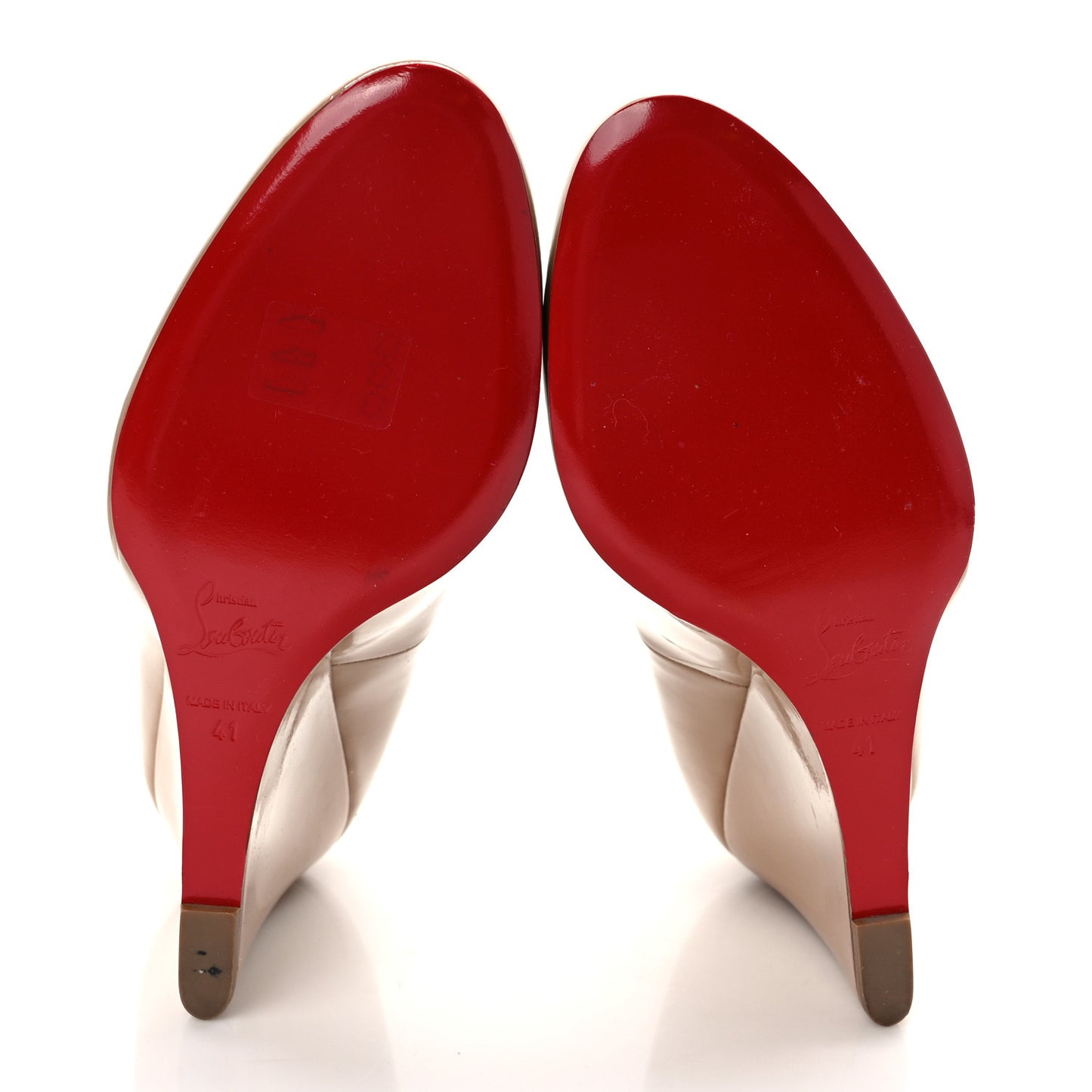 Patent Ron Ron Zeppa 80 Wedges 41 Nude