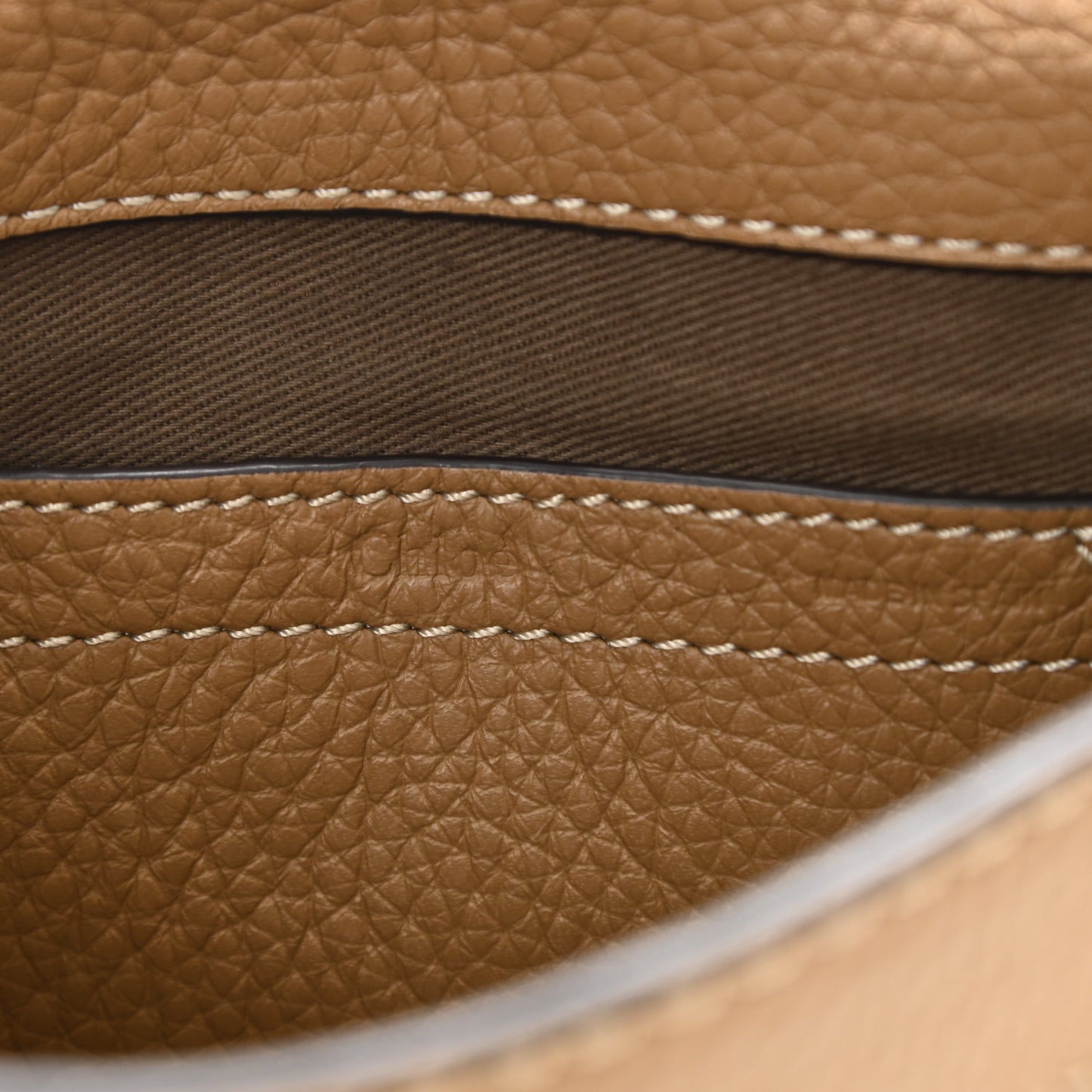 Calfskin Mini Marcie Round Crossbody Bag Nut