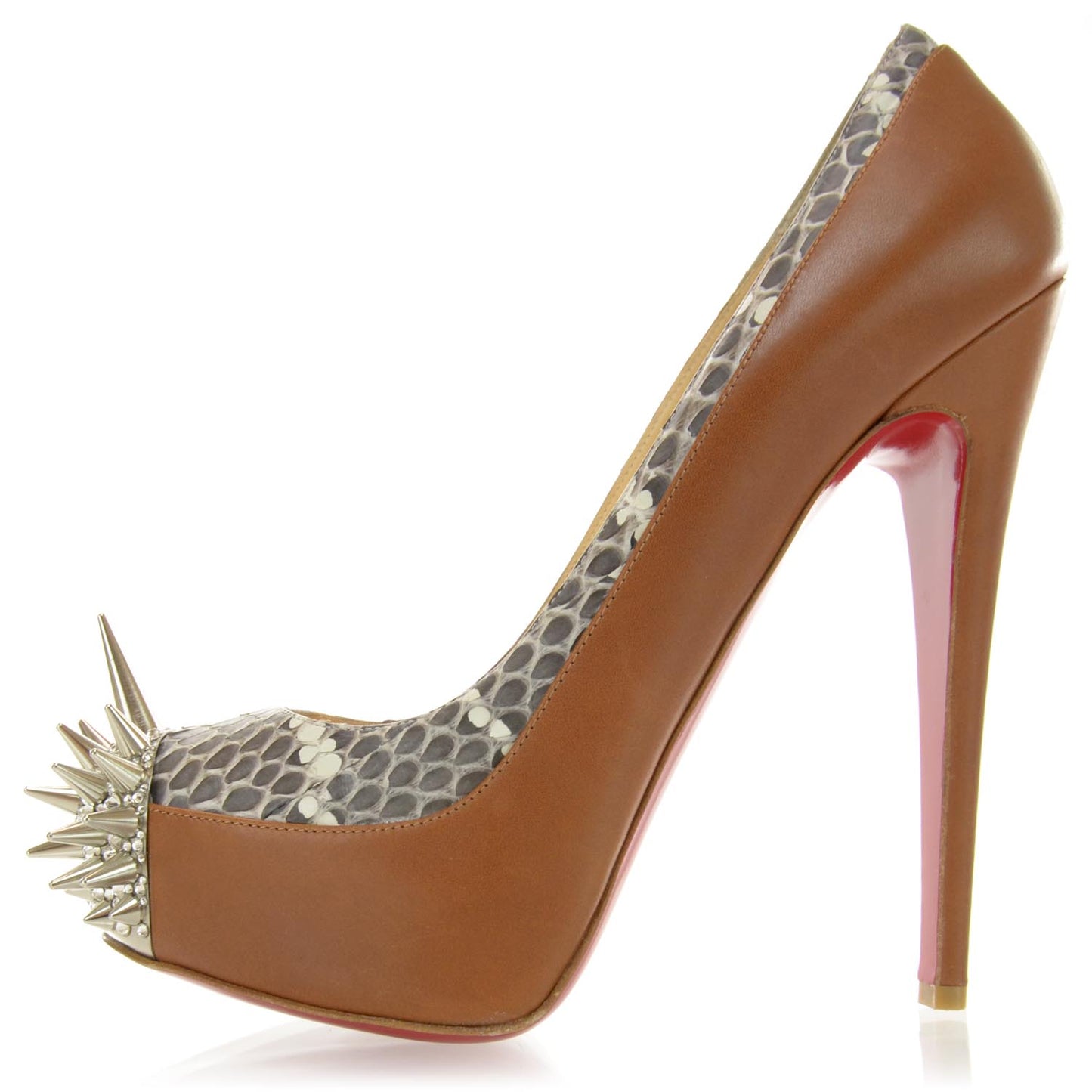 Calfskin Snakeskin Asteroid 160 Pumps 39.5