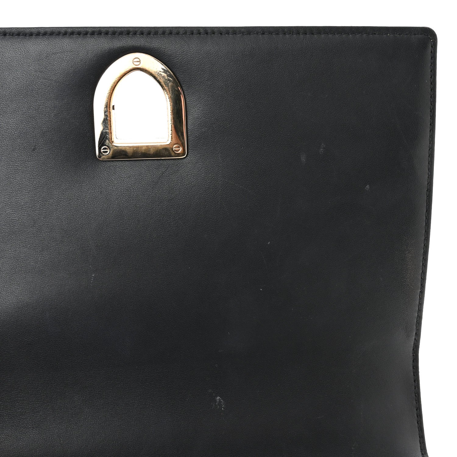 Christian Dior Metallic Patent Micro-Cannage Medium Diorama Flap Bag Gold 16 of 18
