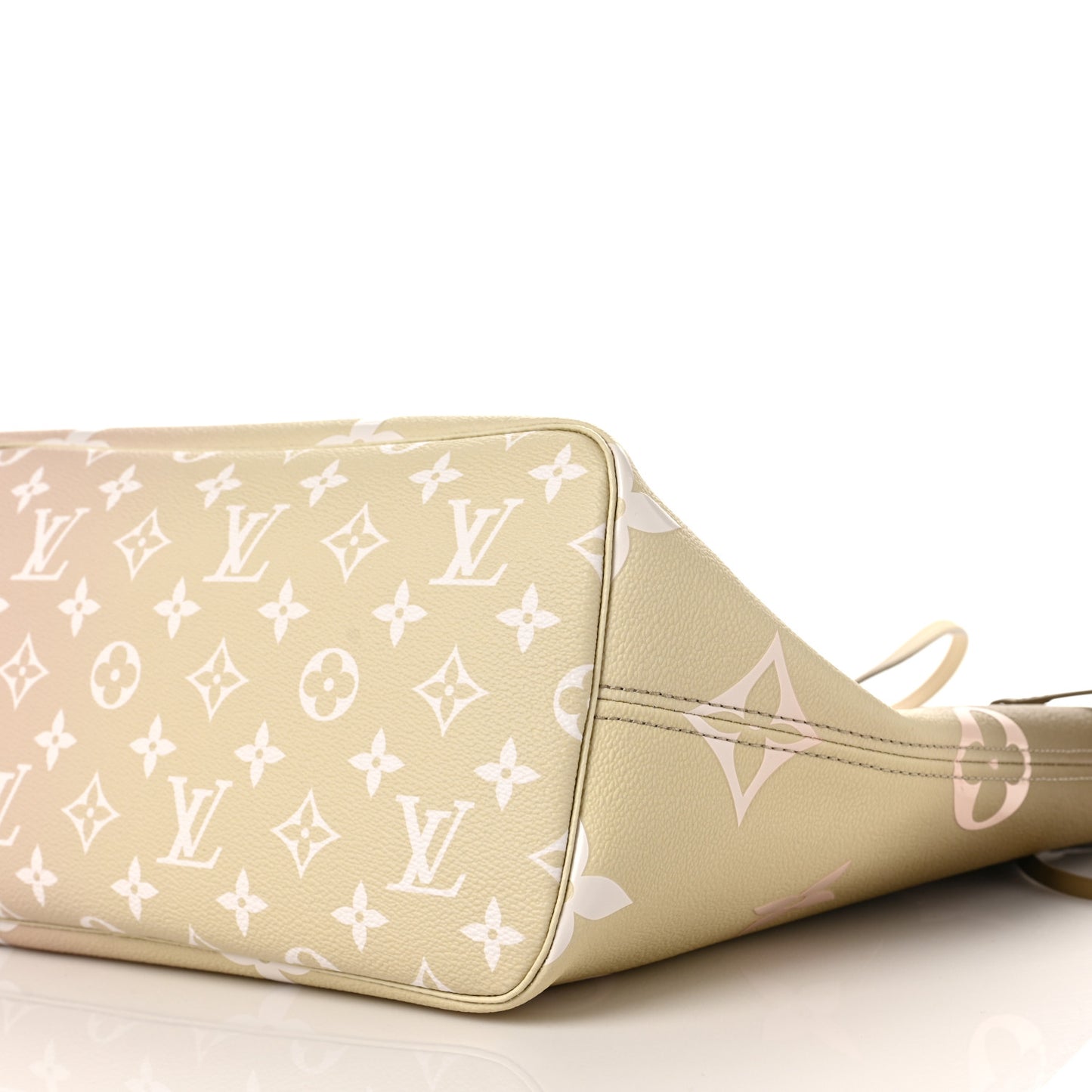 Monogram Giant Spring In The City Neverfull MM Sunset Kaki