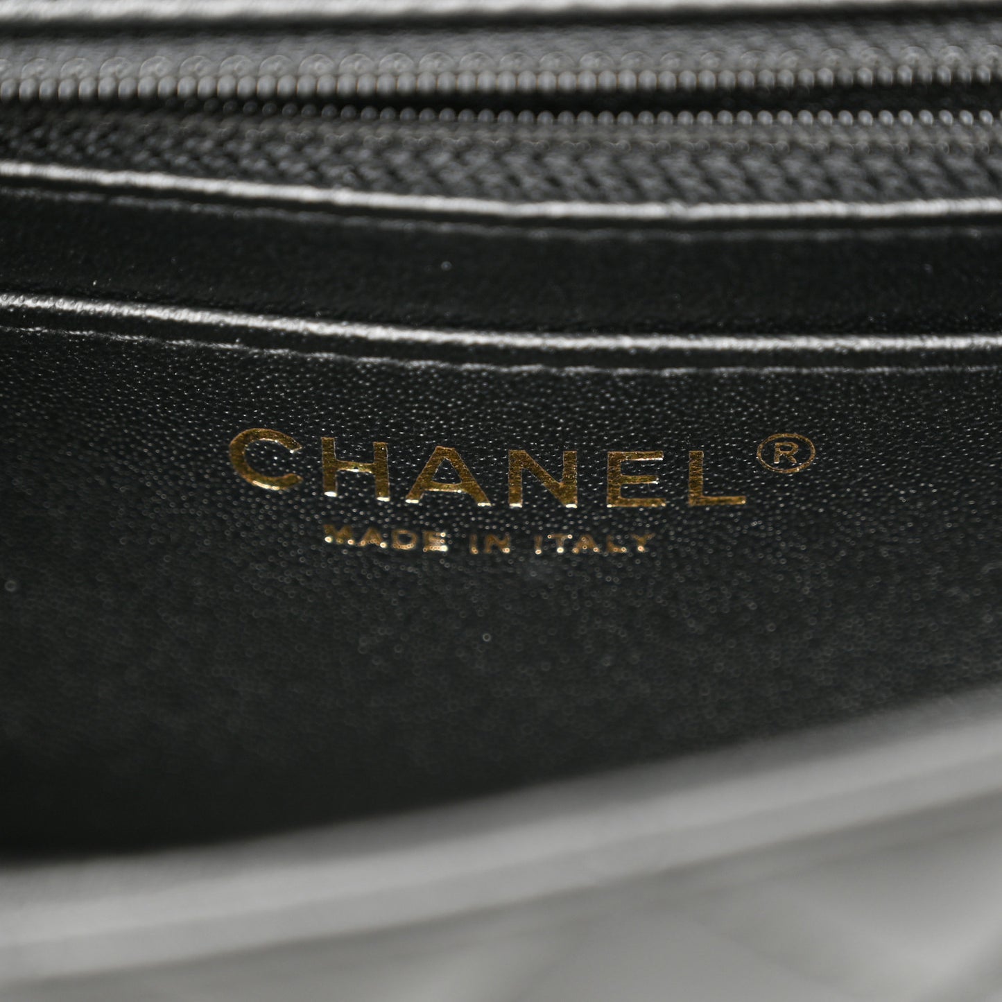 Lambskin Quilted Mini Rectangular Flap Black